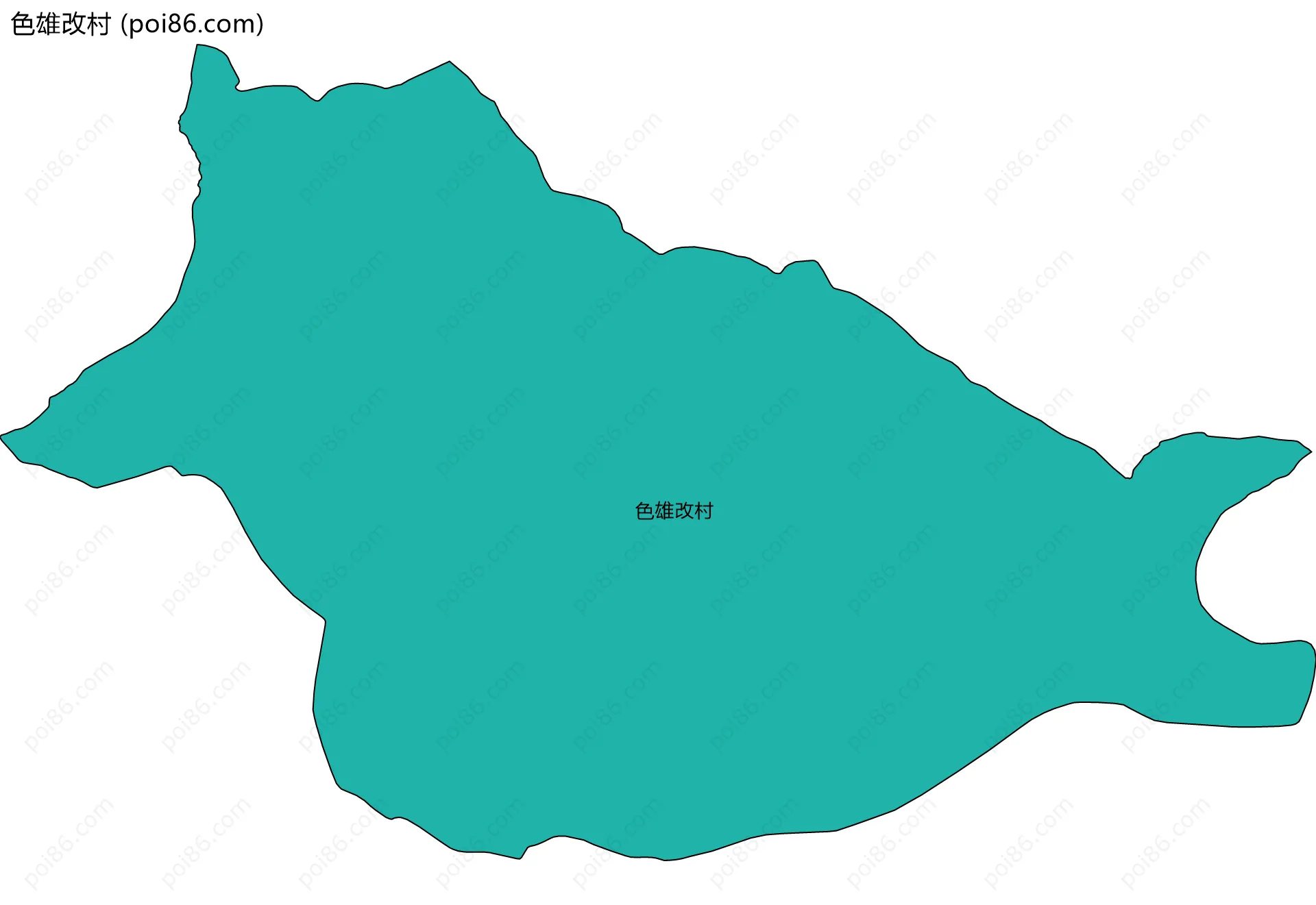 色雄改村边界地图