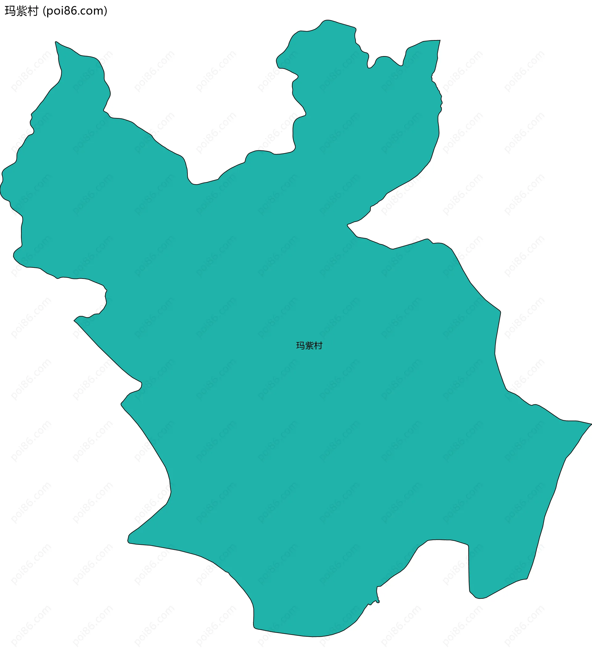 玛紫村边界地图