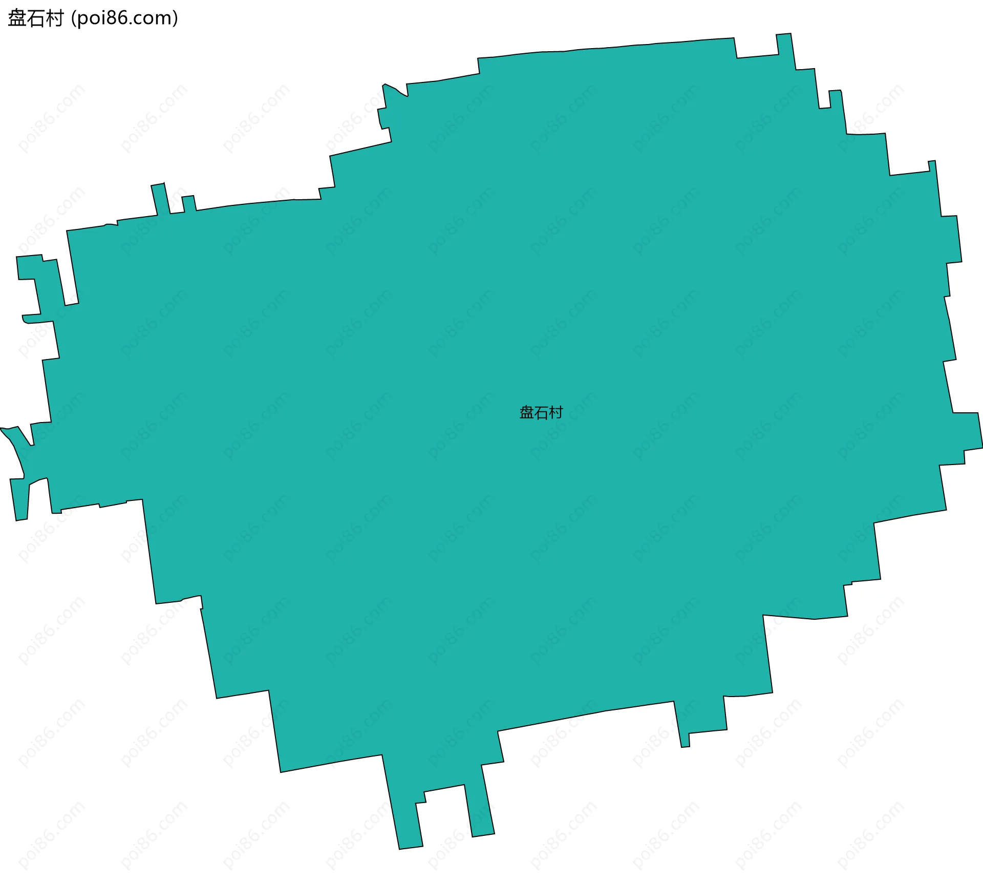 盘石村边界地图