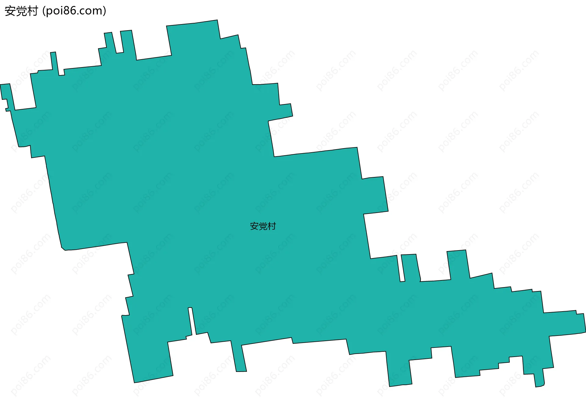 安党村边界地图