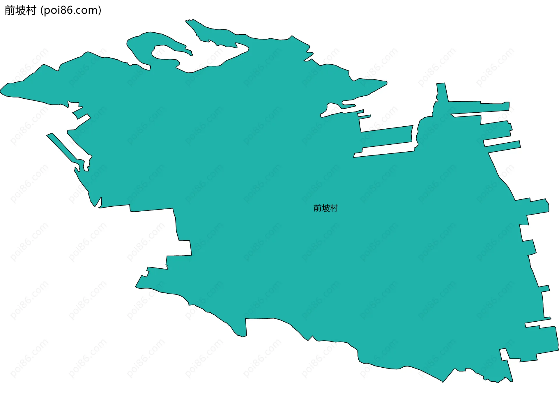 前坡村边界地图