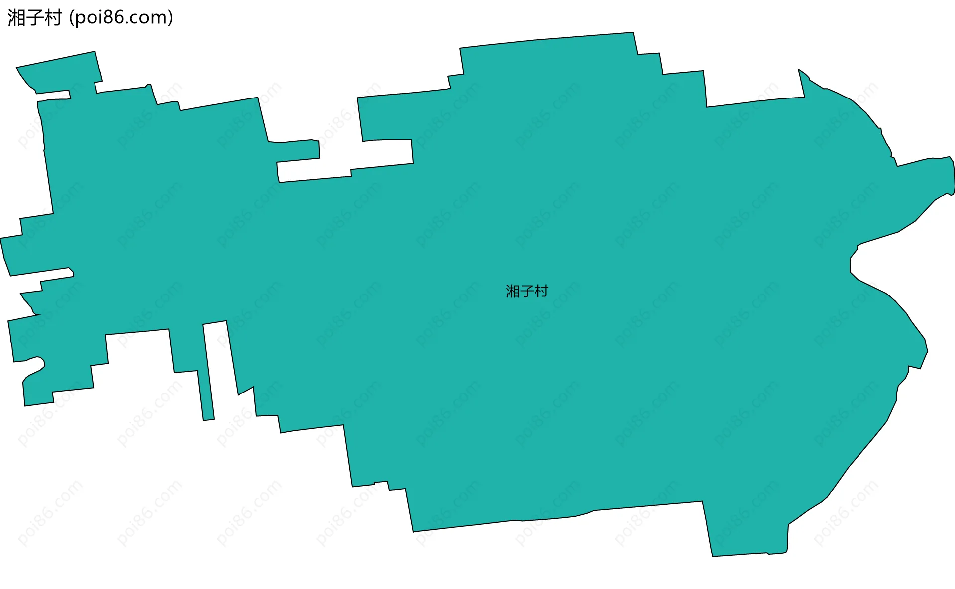 湘子村边界地图