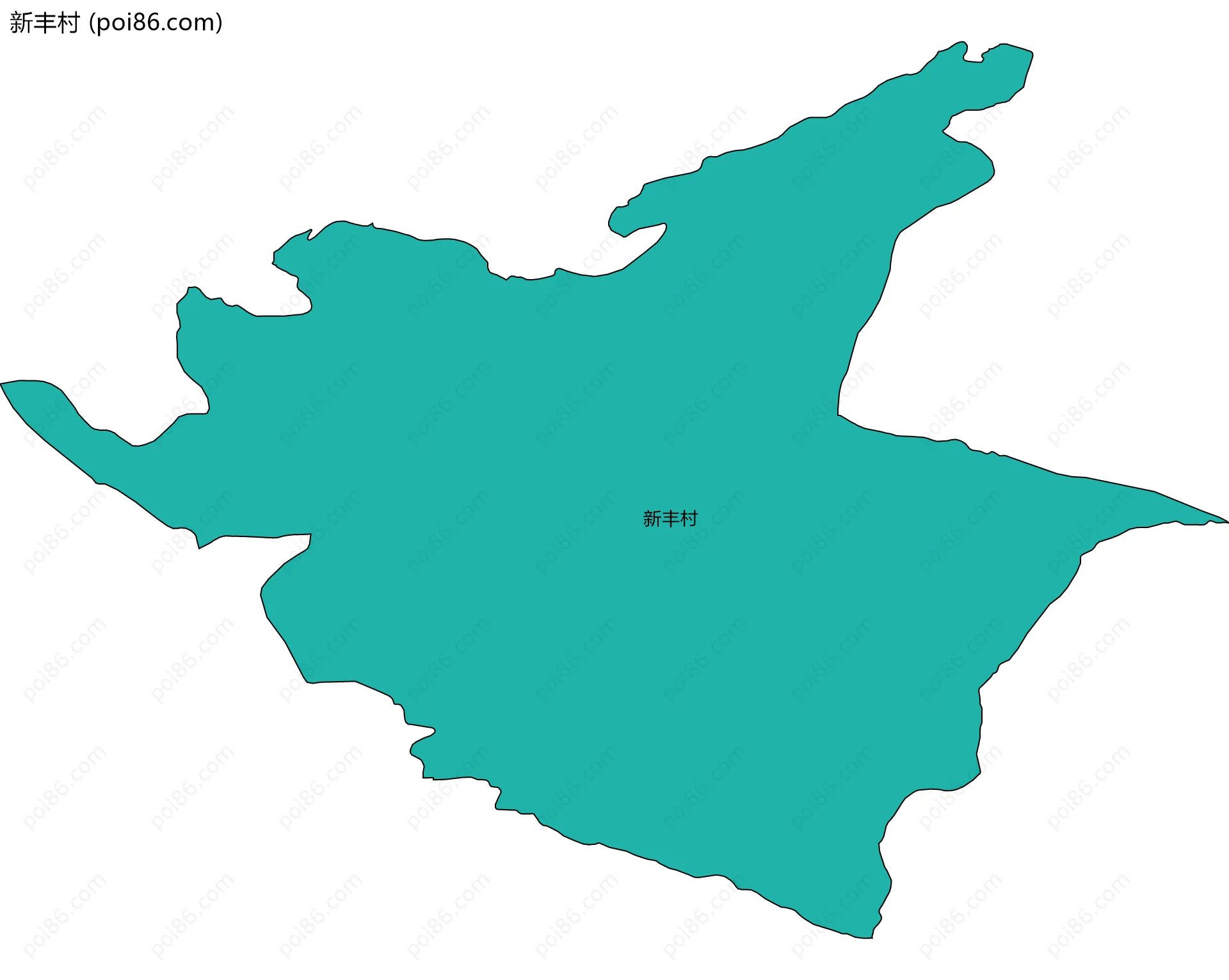 新丰村边界地图