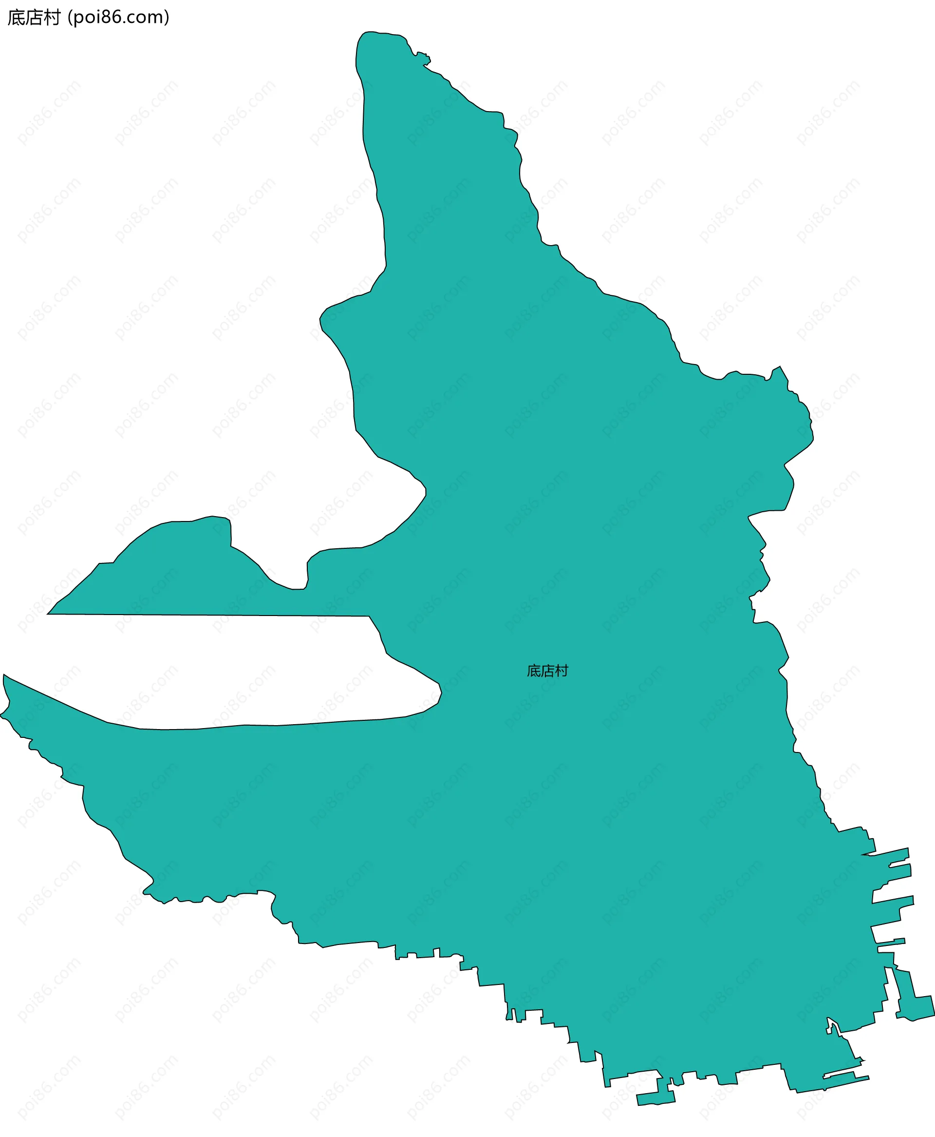 底店村边界地图