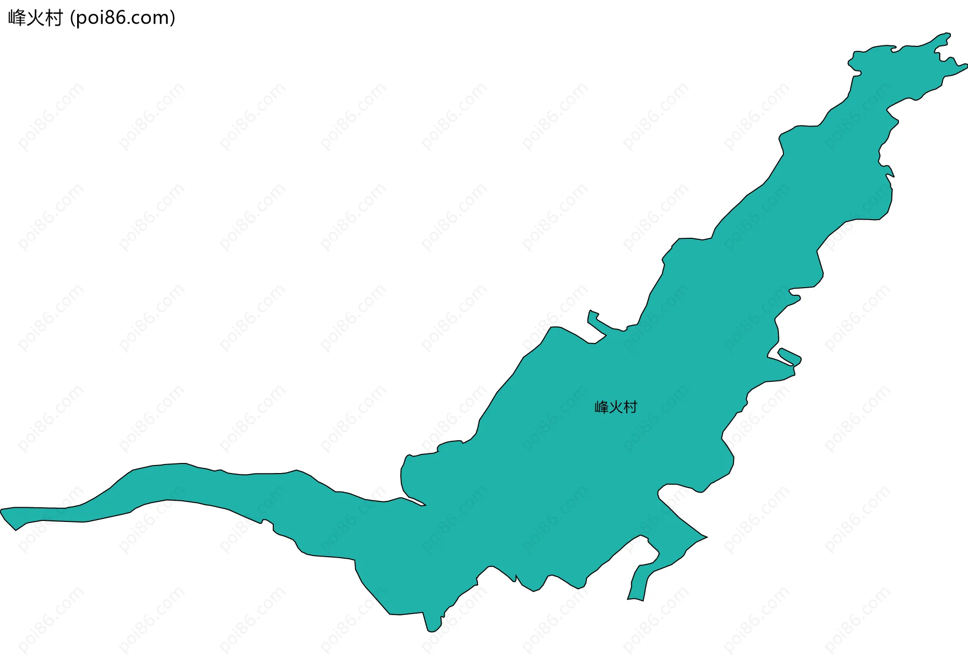 峰火村边界地图