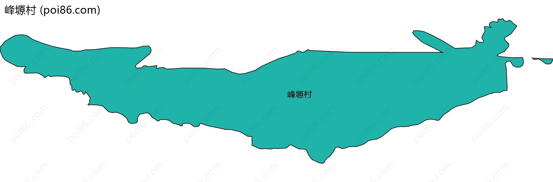 峰塬村边界地图