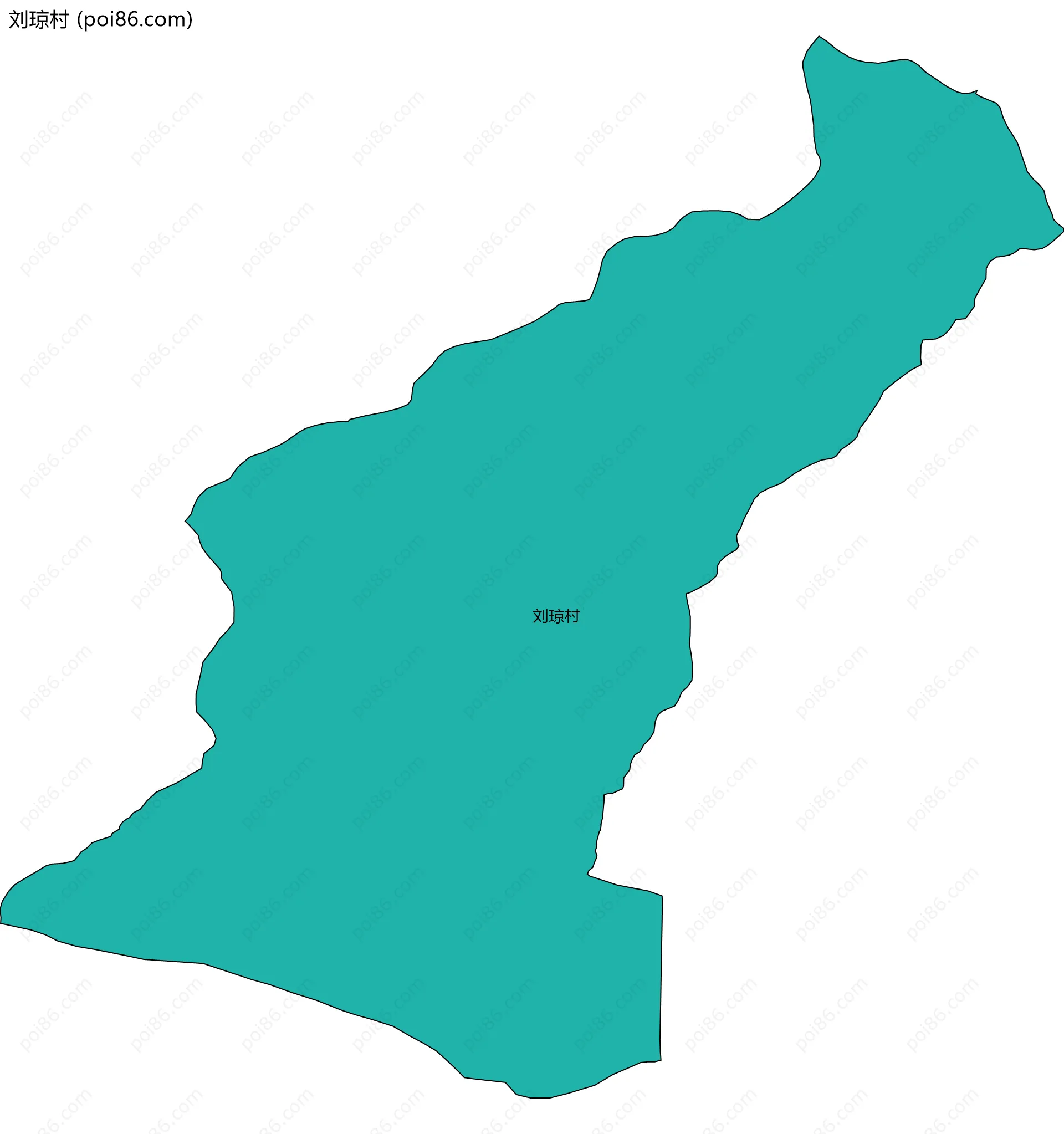 刘琼村边界地图