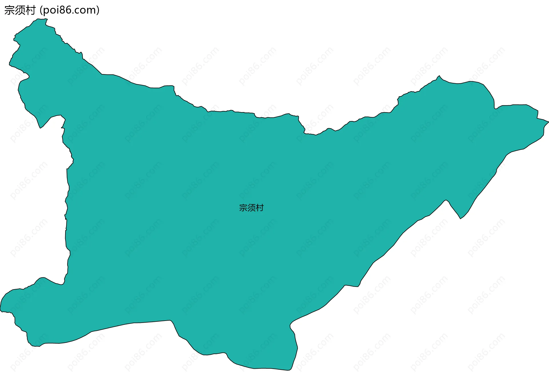 宗须村边界地图