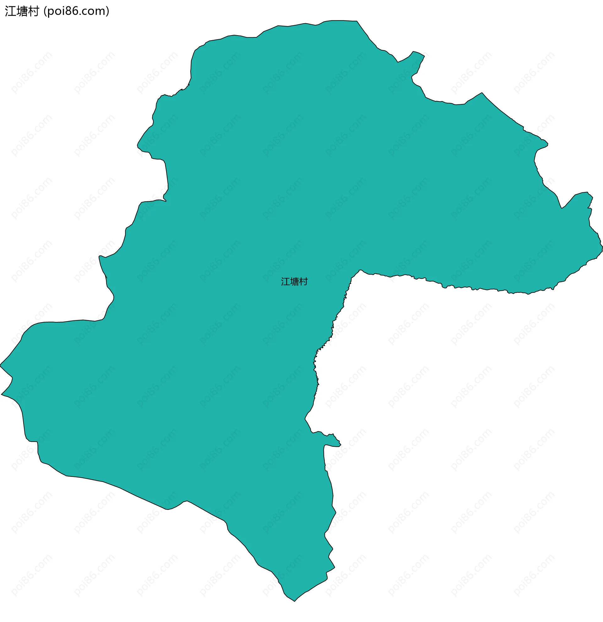 江塘村边界地图