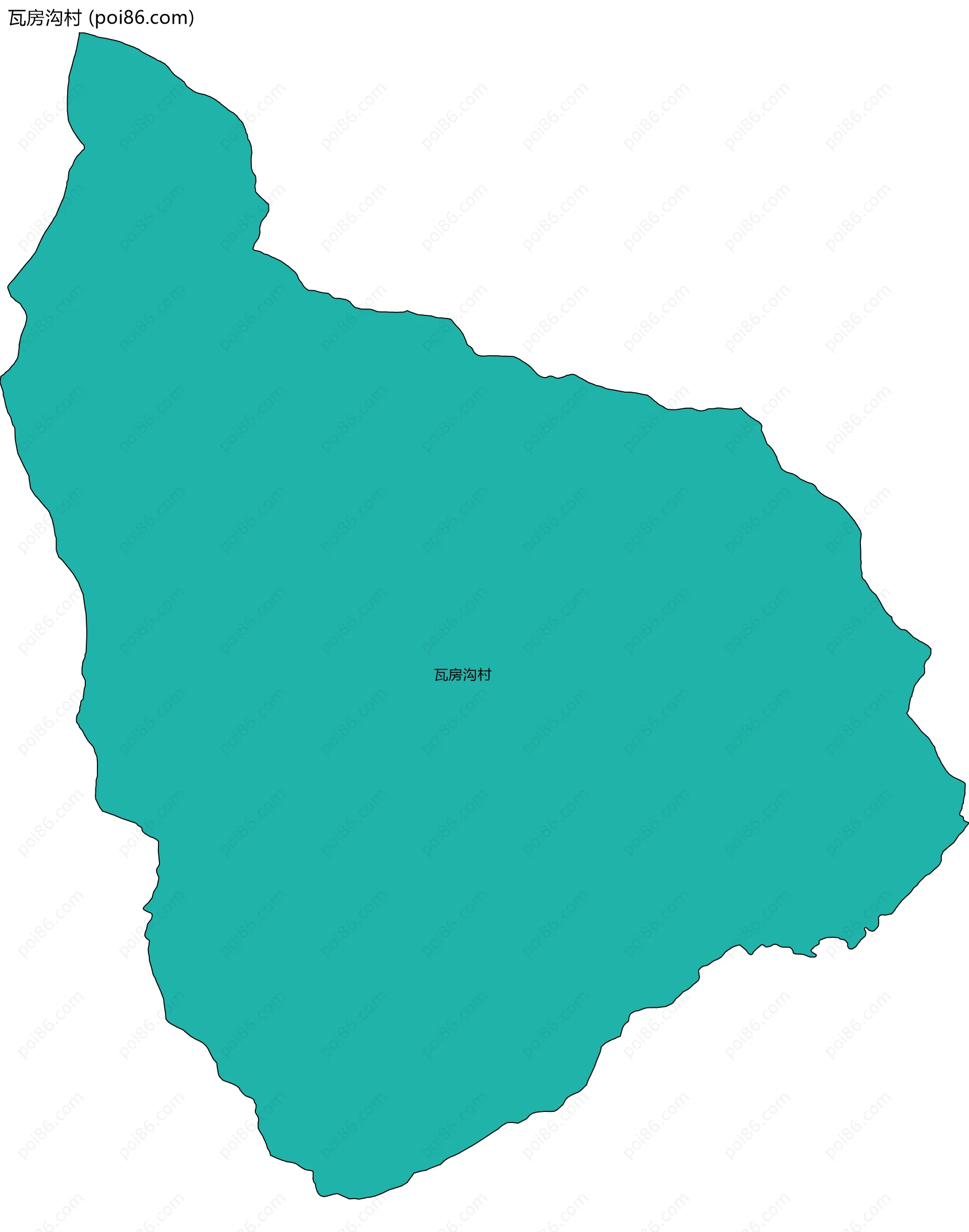 瓦房沟村边界地图