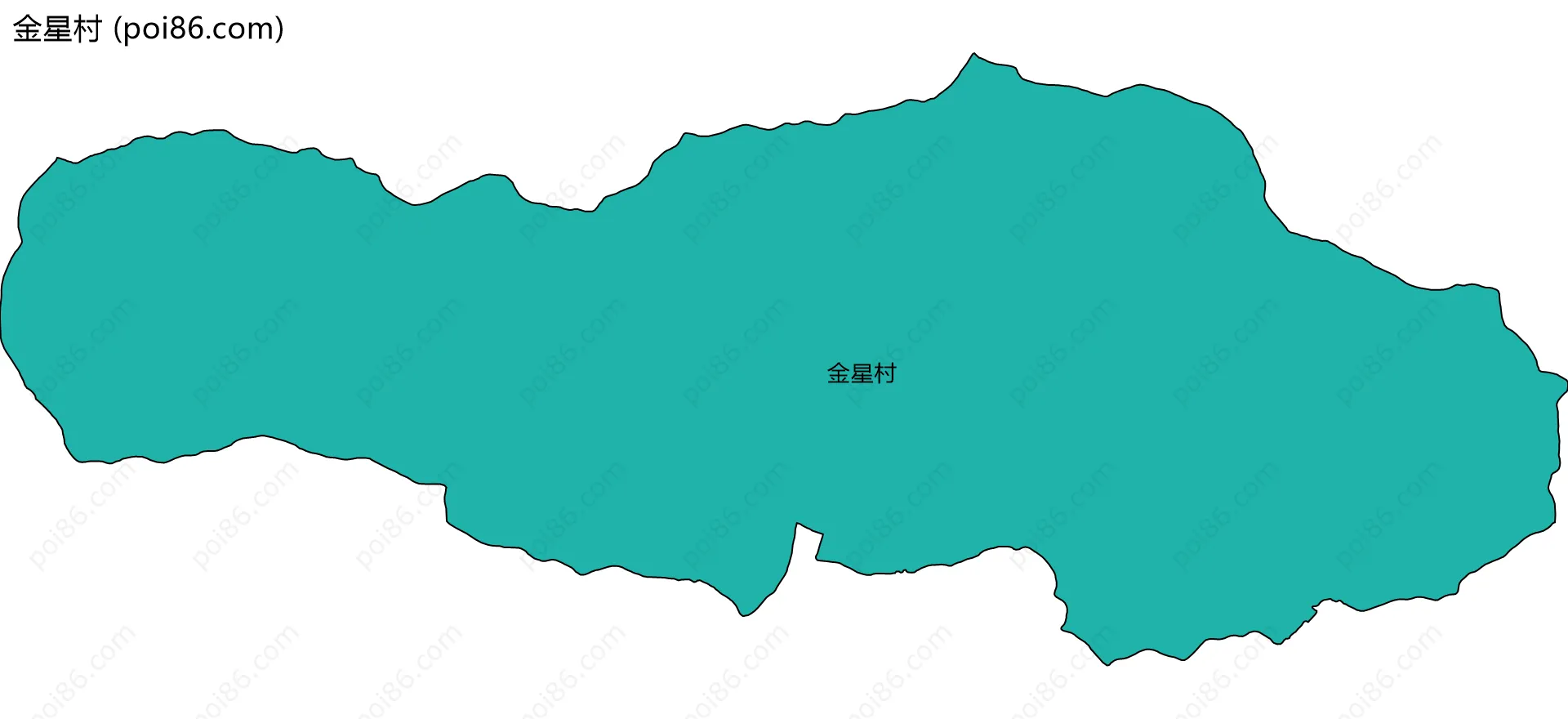 金星村边界地图