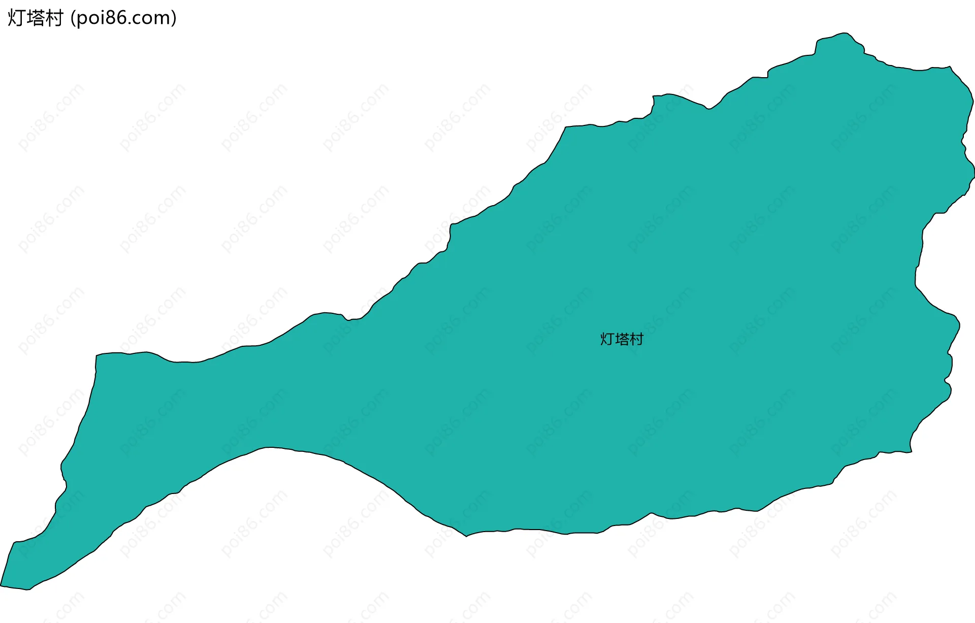 灯塔村边界地图