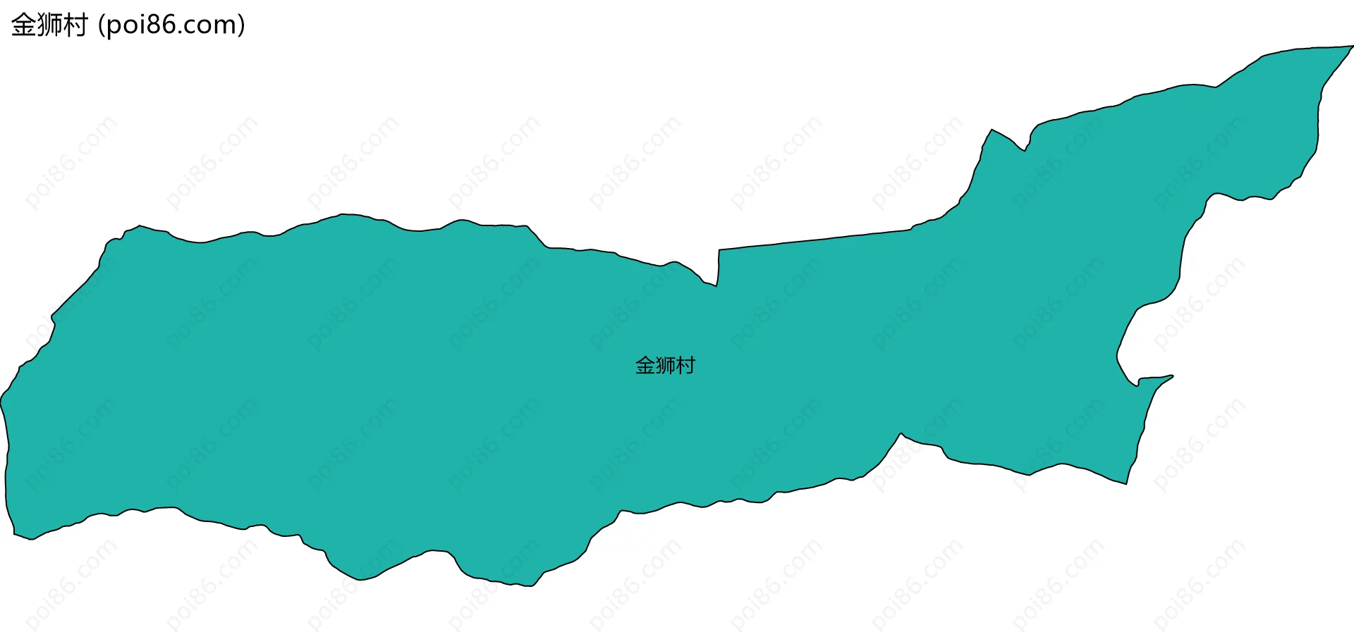 金狮村边界地图