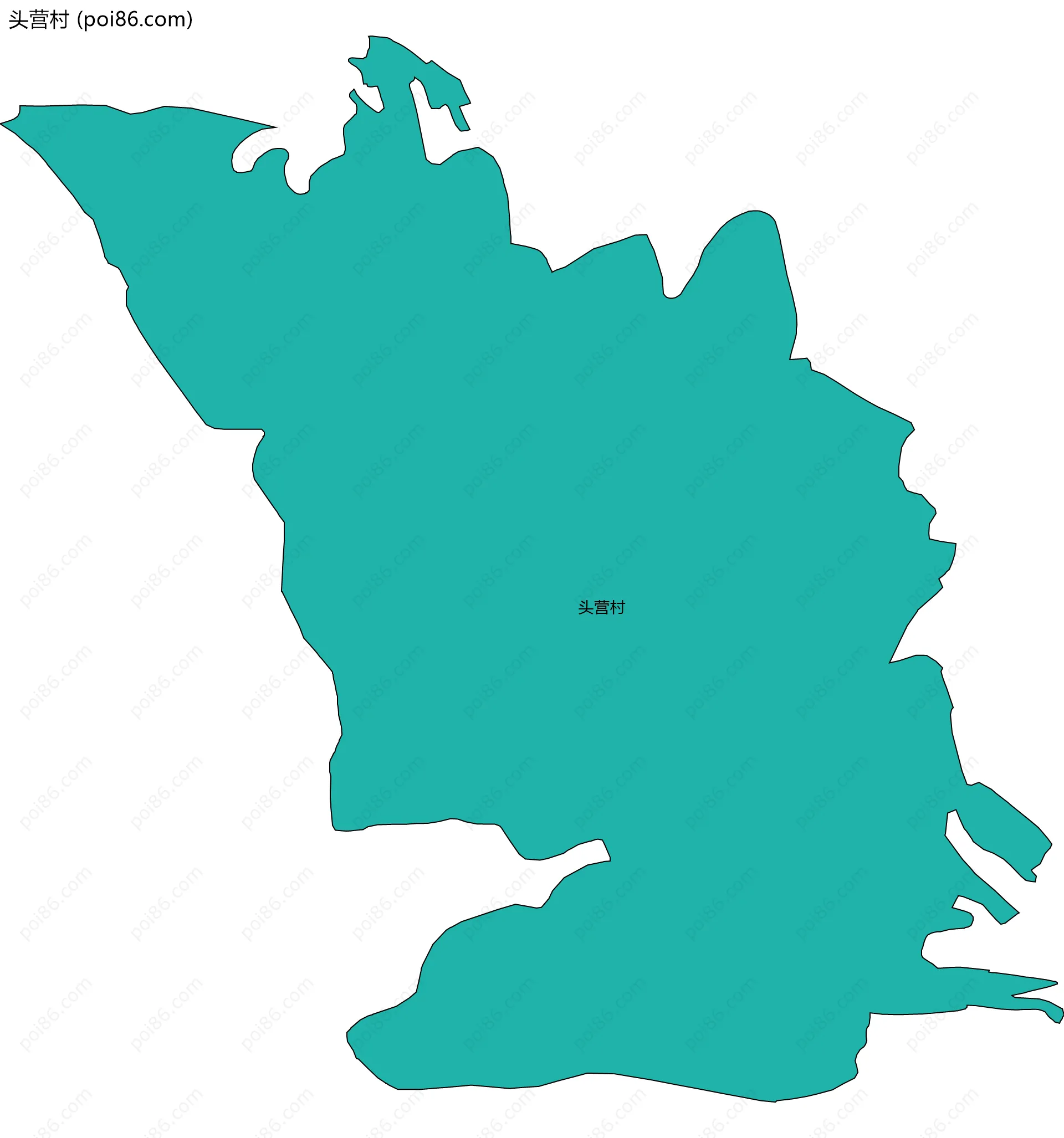 头营村边界地图