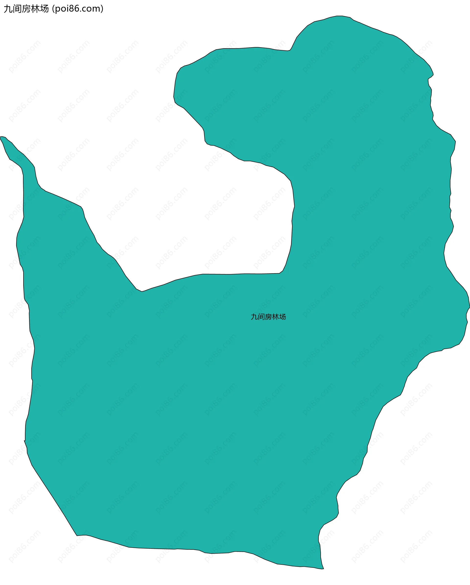 九间房林场边界地图