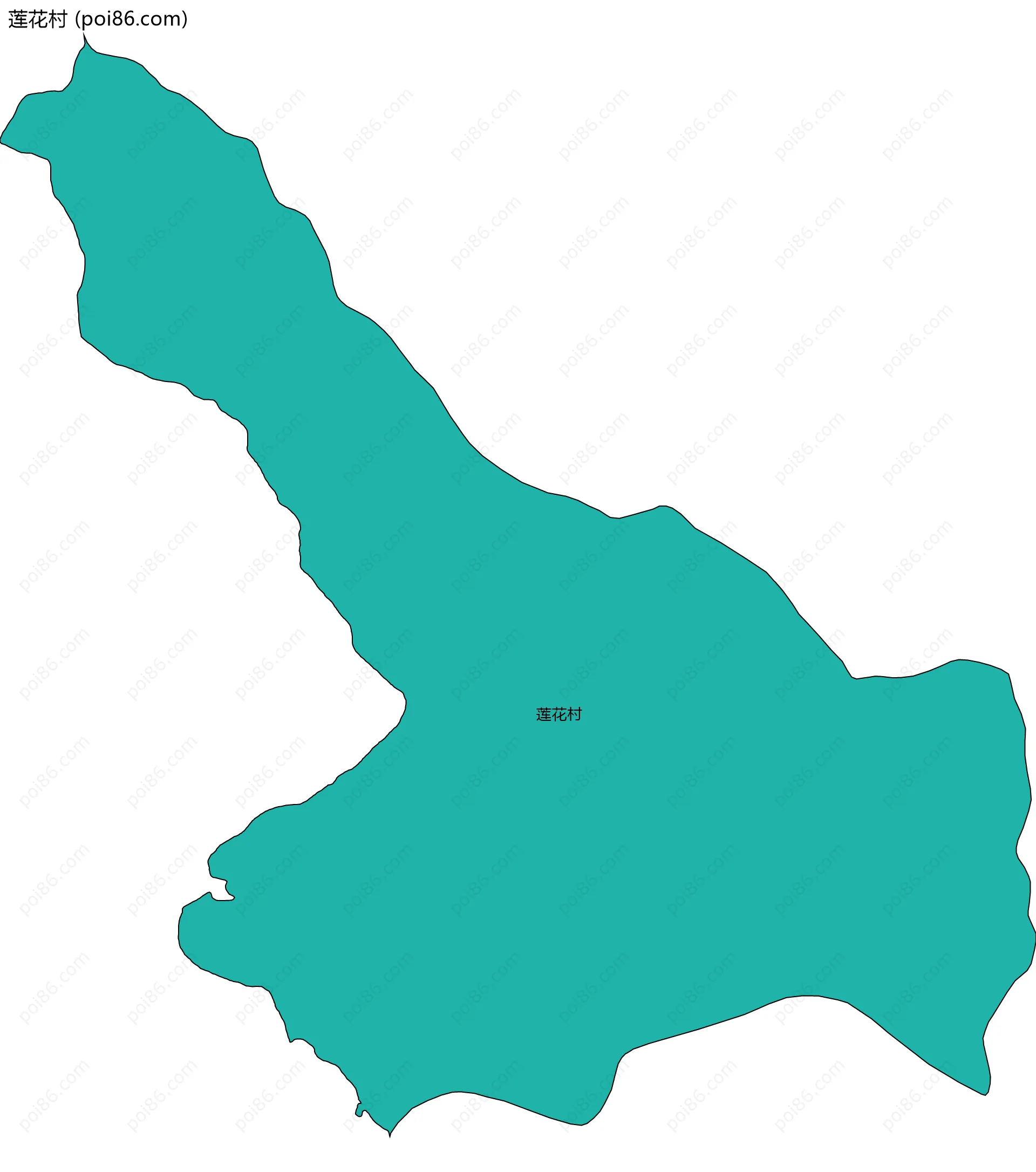 莲花村边界地图
