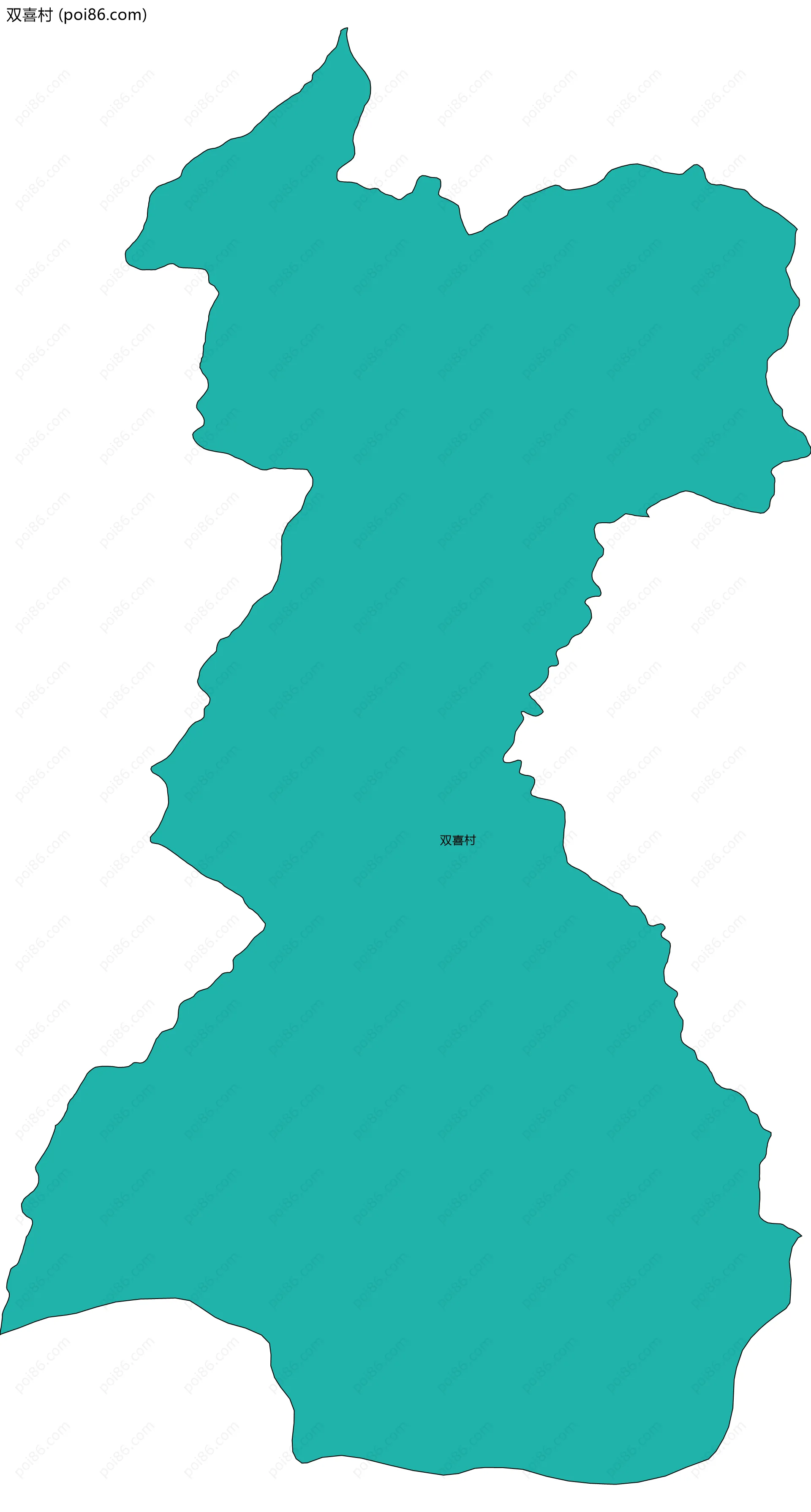 双喜村边界地图