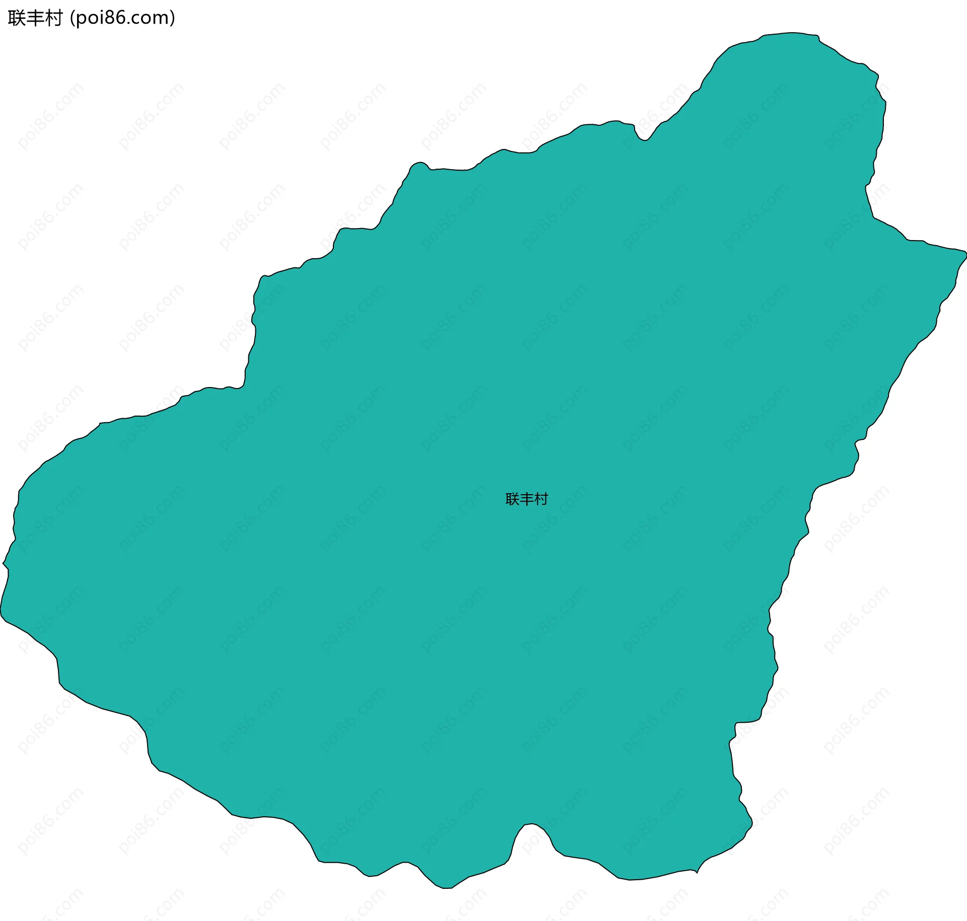 联丰村边界地图