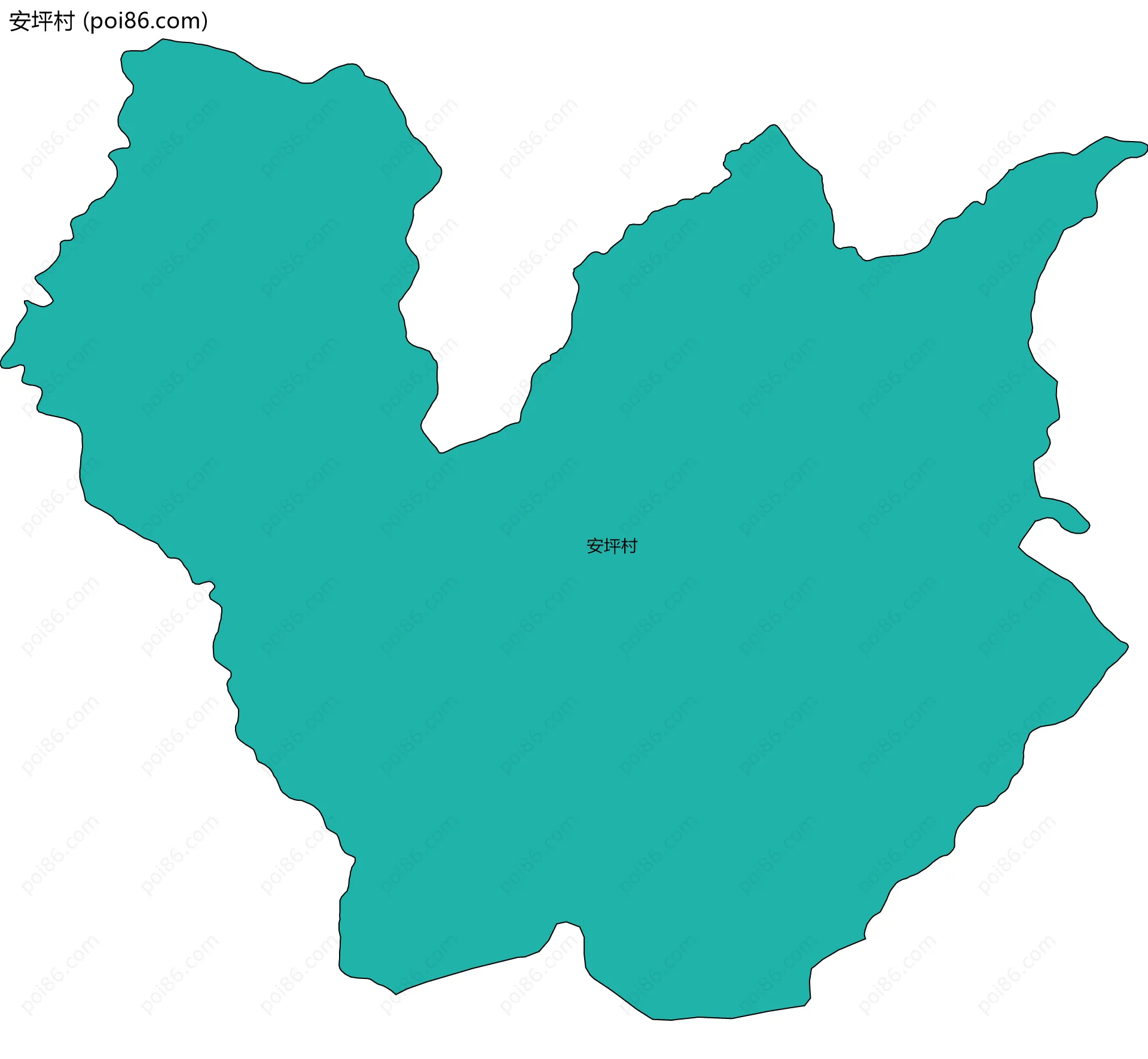 安坪村边界地图