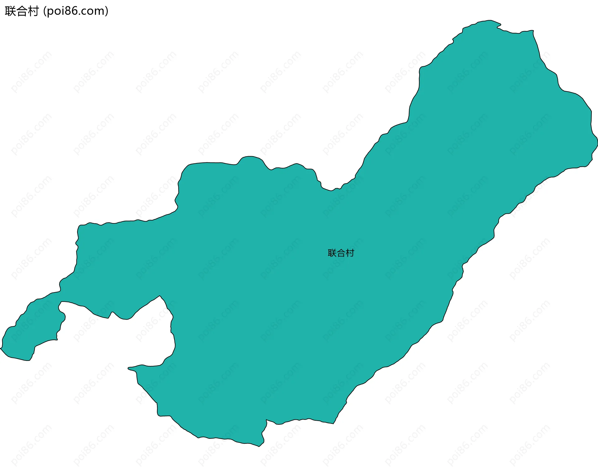 联合村边界地图