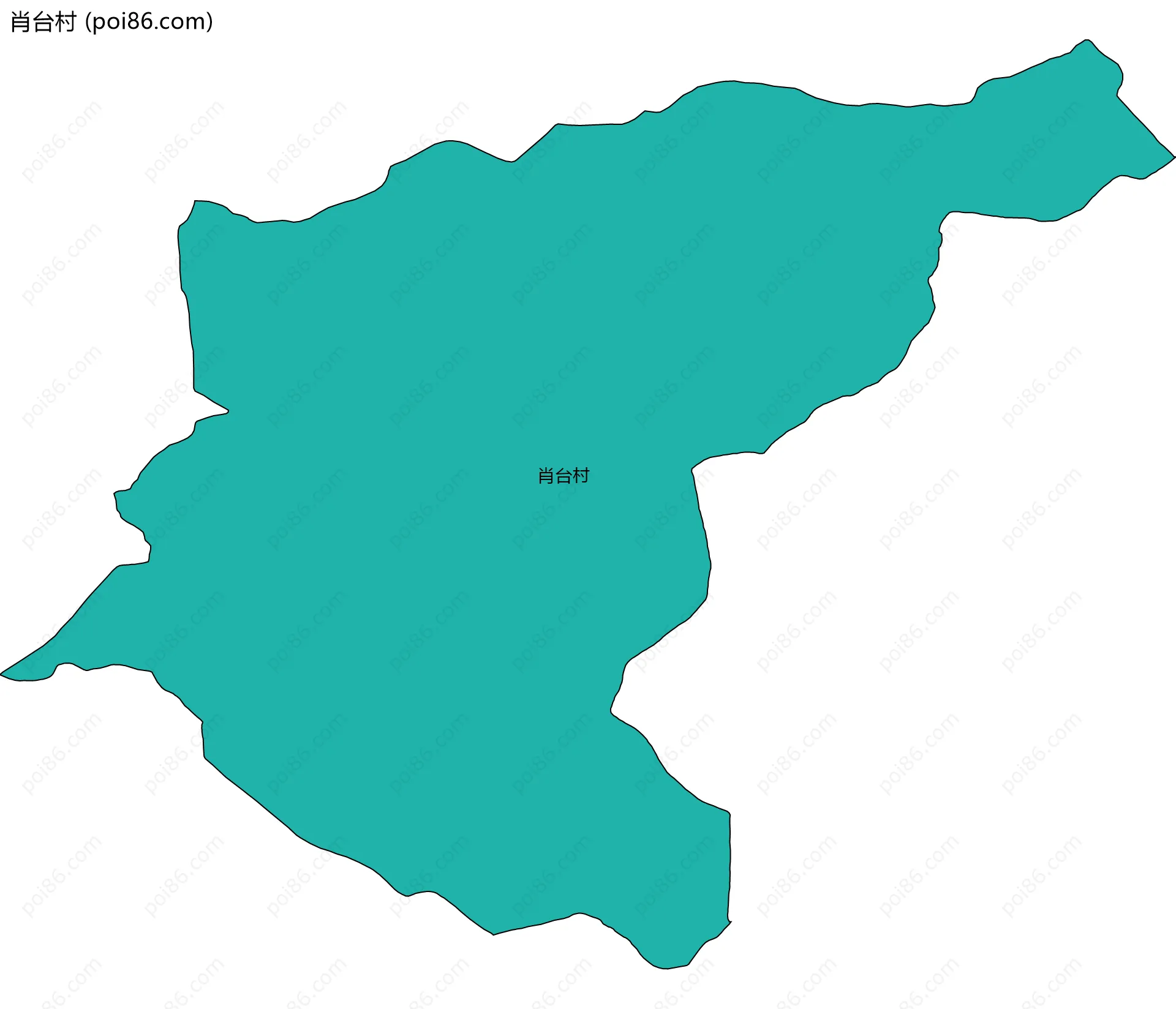 肖台村边界地图