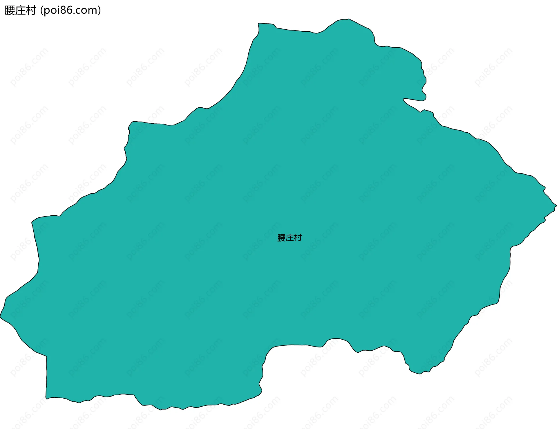腰庄村边界地图