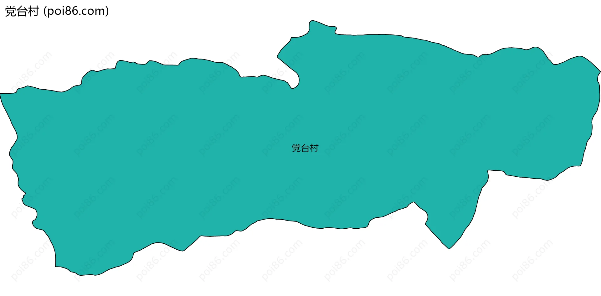 党台村边界地图