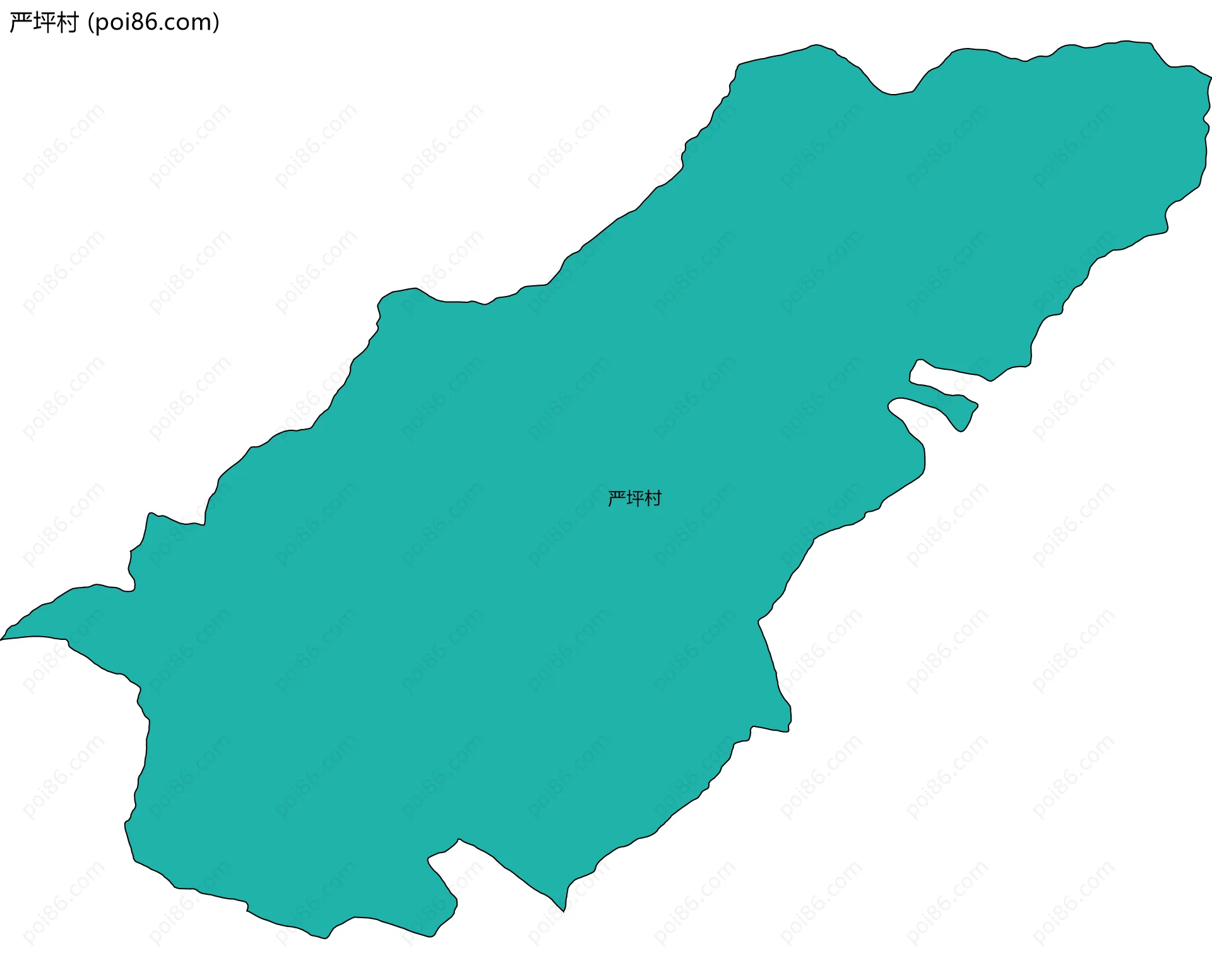 严坪村边界地图