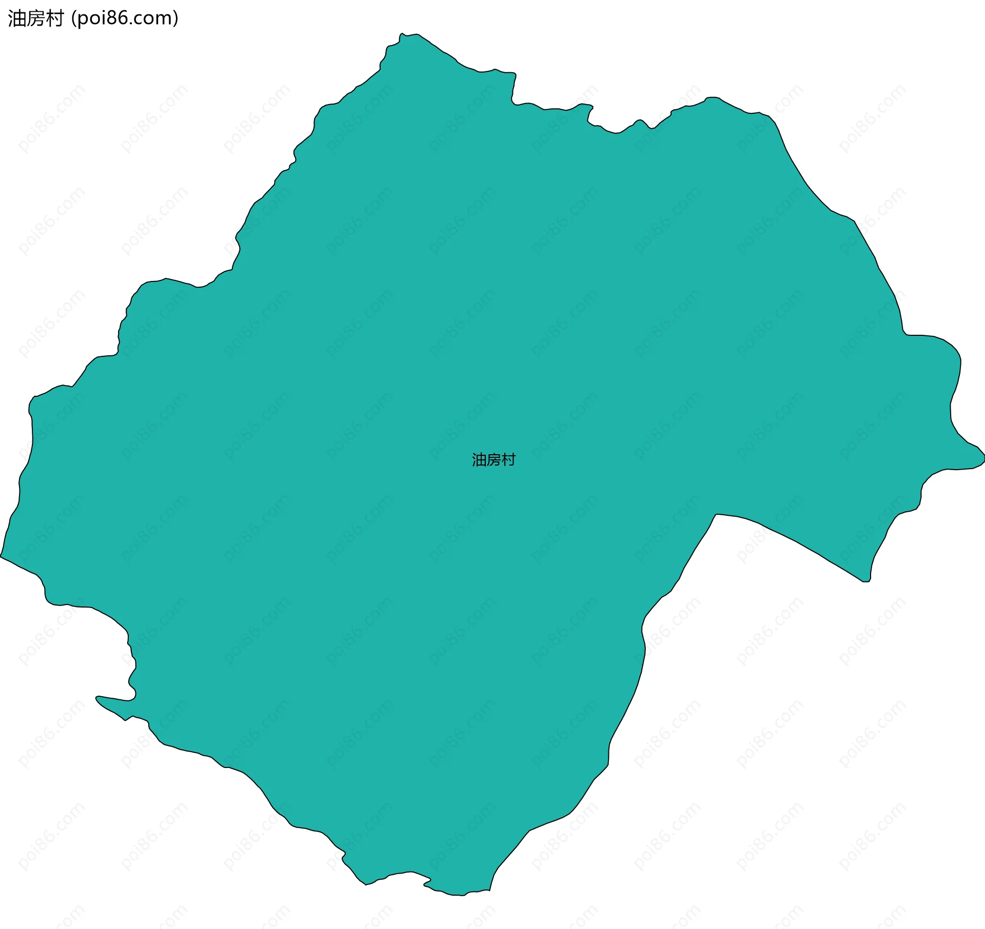 油房村边界地图