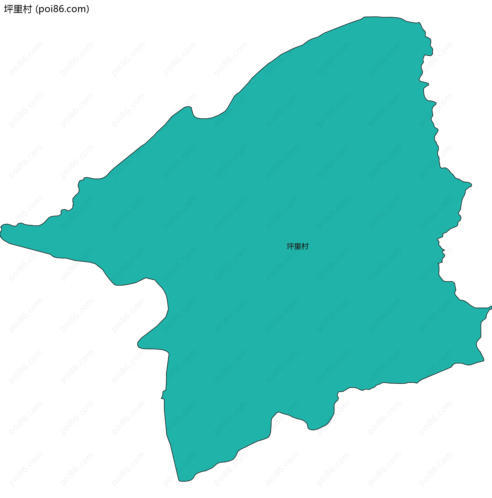 坪里村边界地图