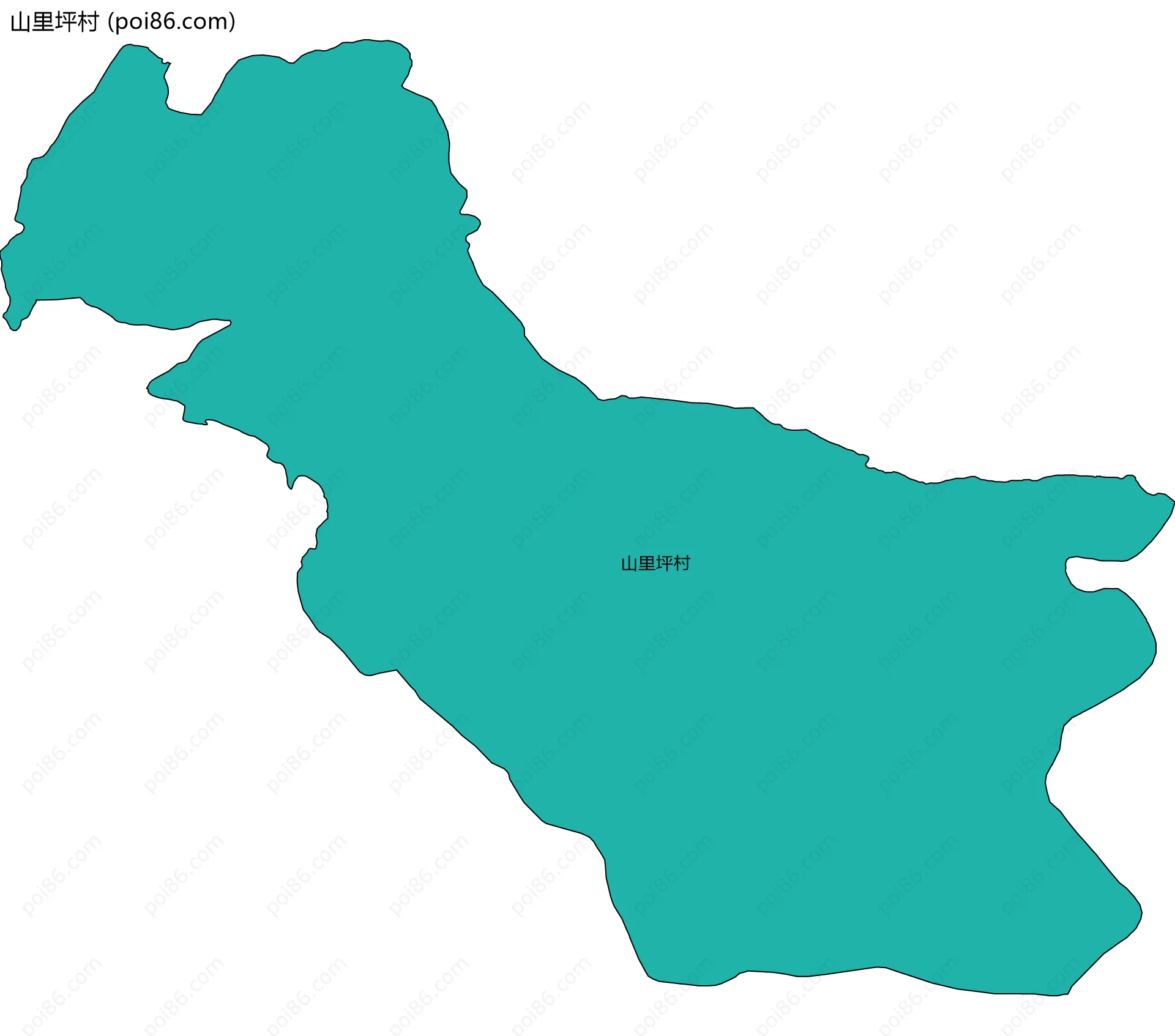 山里坪村边界地图