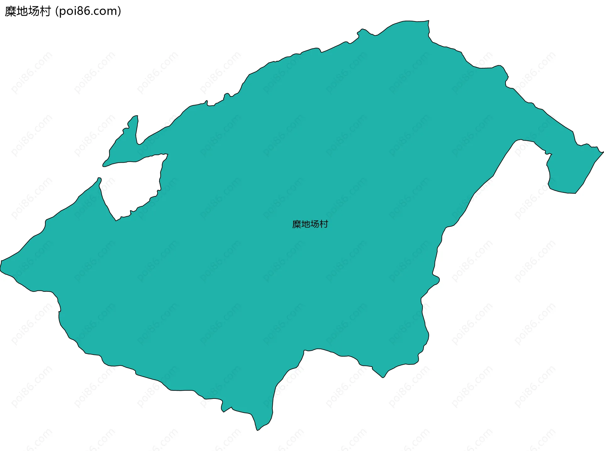 糜地场村边界地图