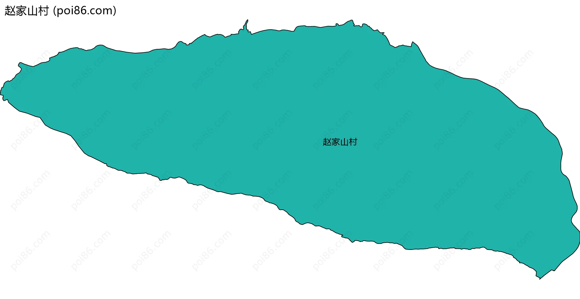 赵家山村边界地图