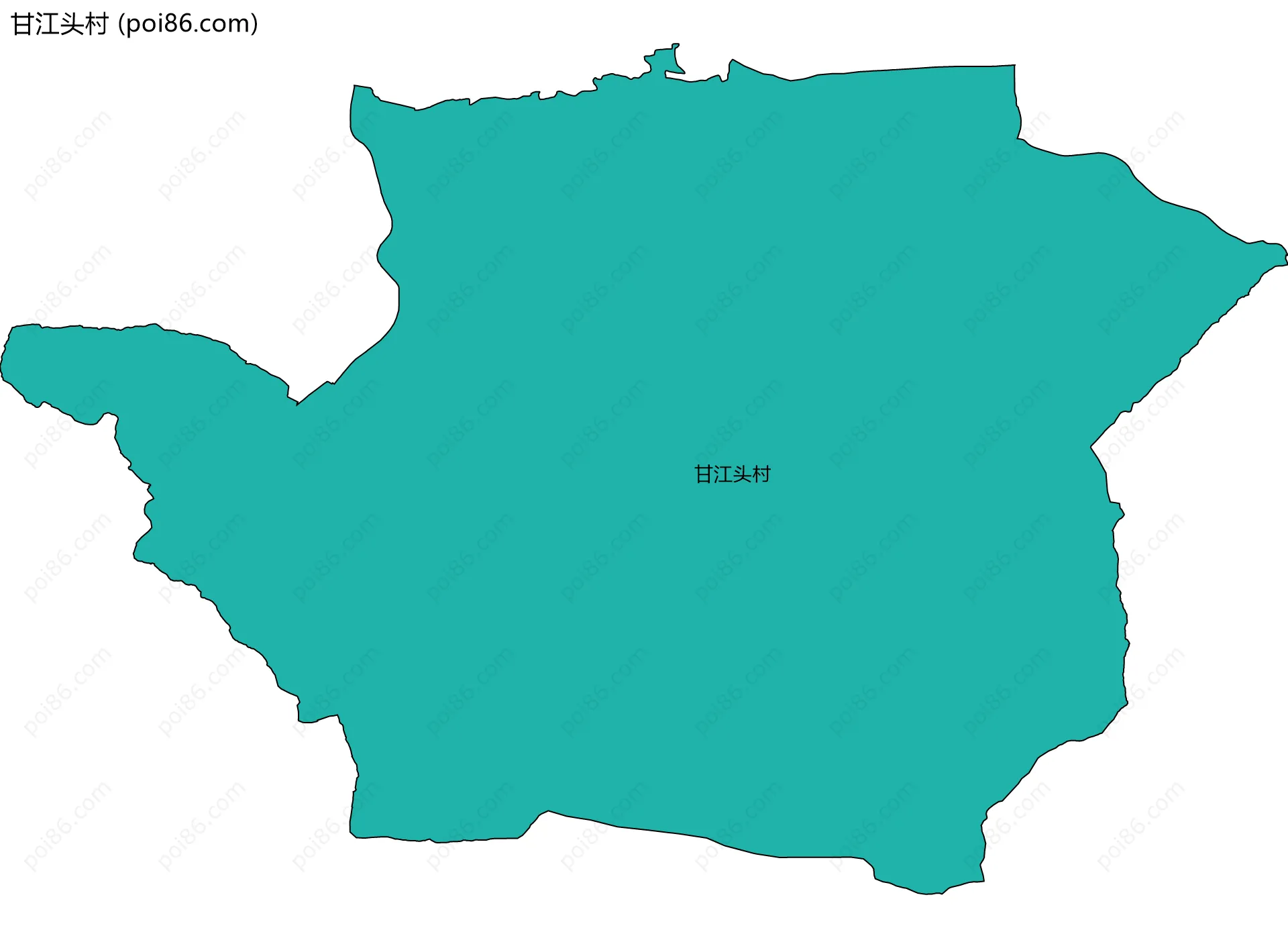 甘江头村边界地图