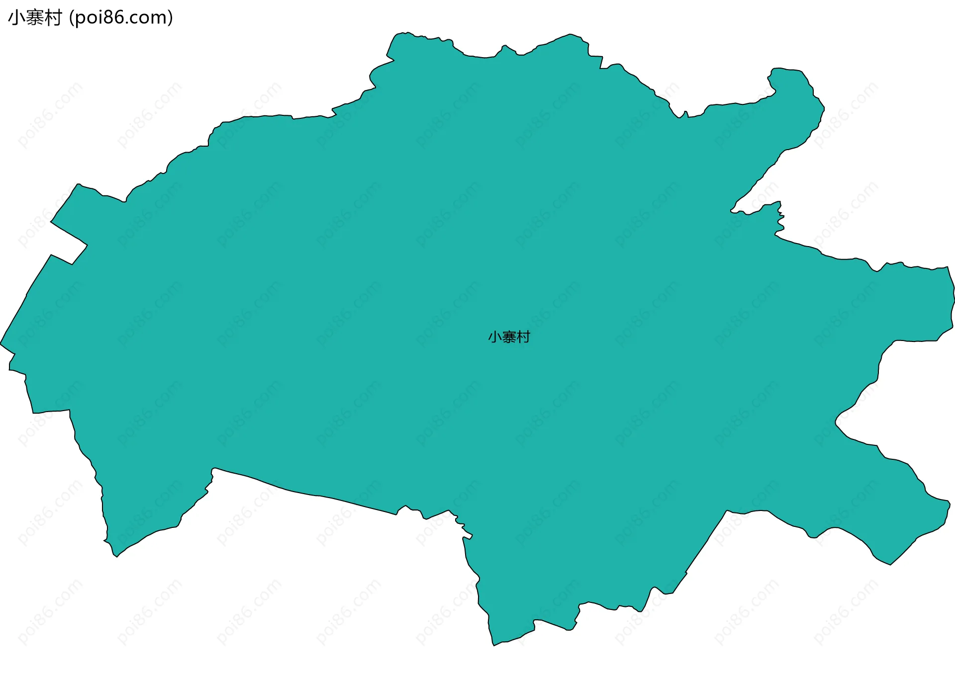 小寨村边界地图