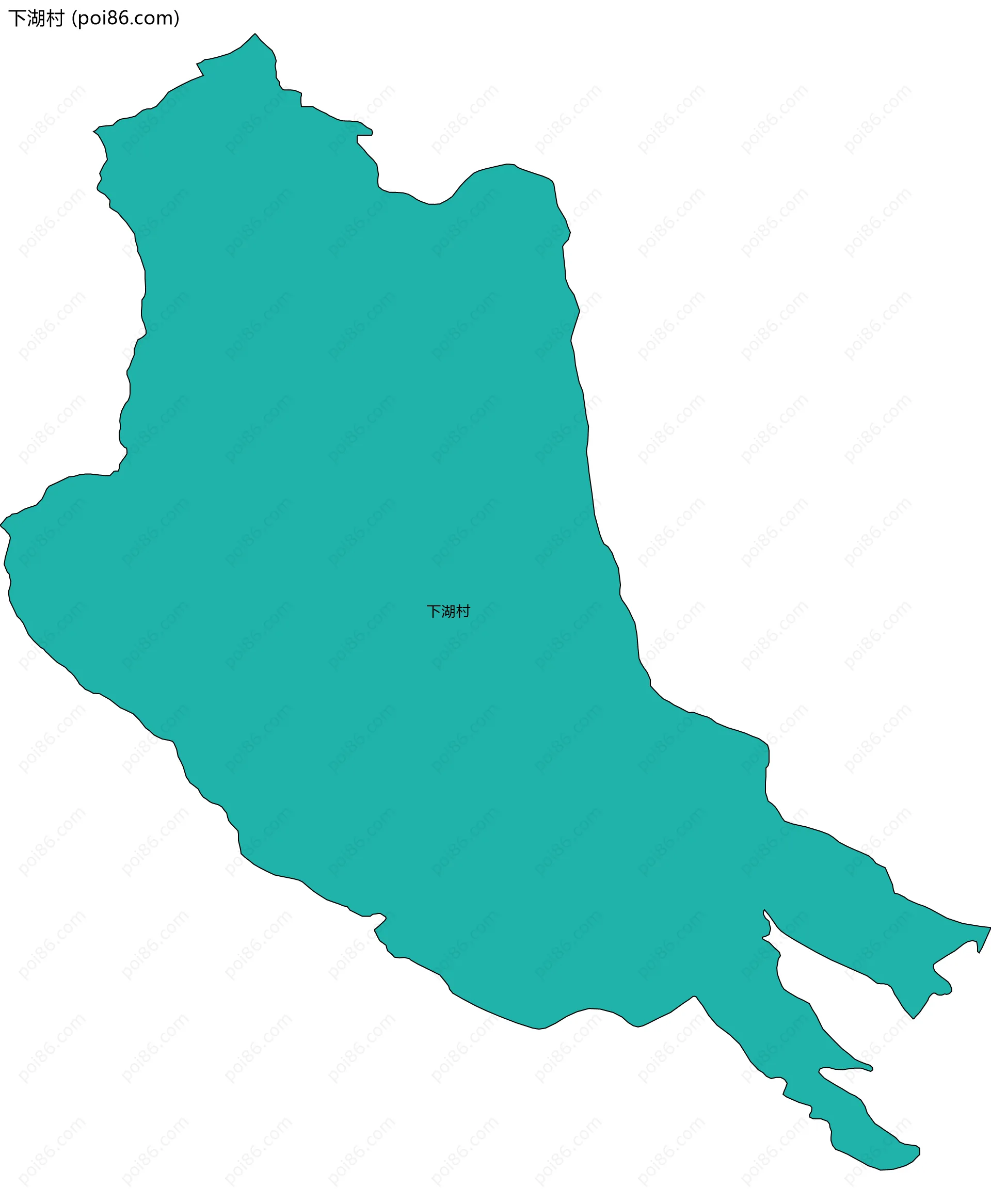 下湖村边界地图