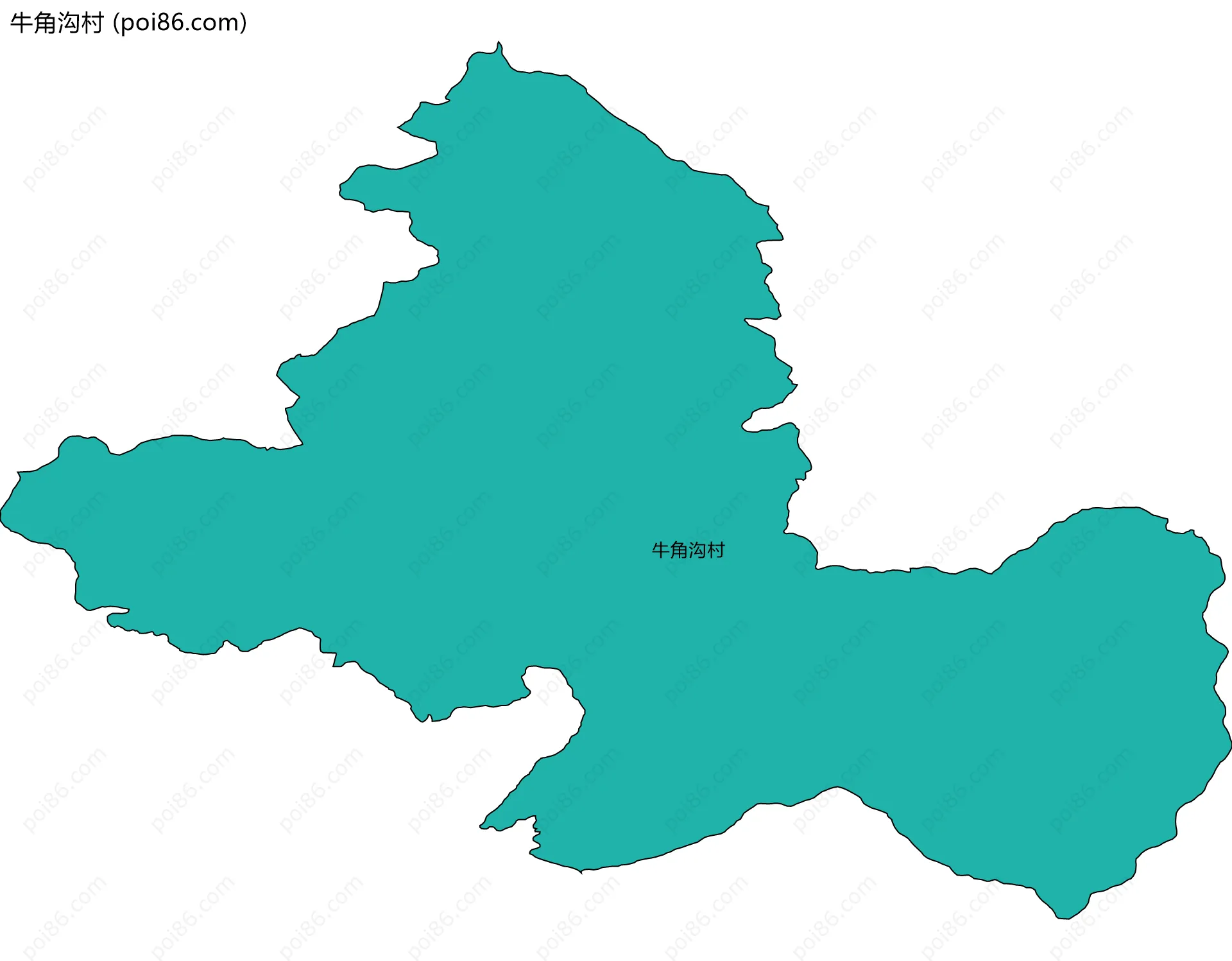 牛角沟村边界地图