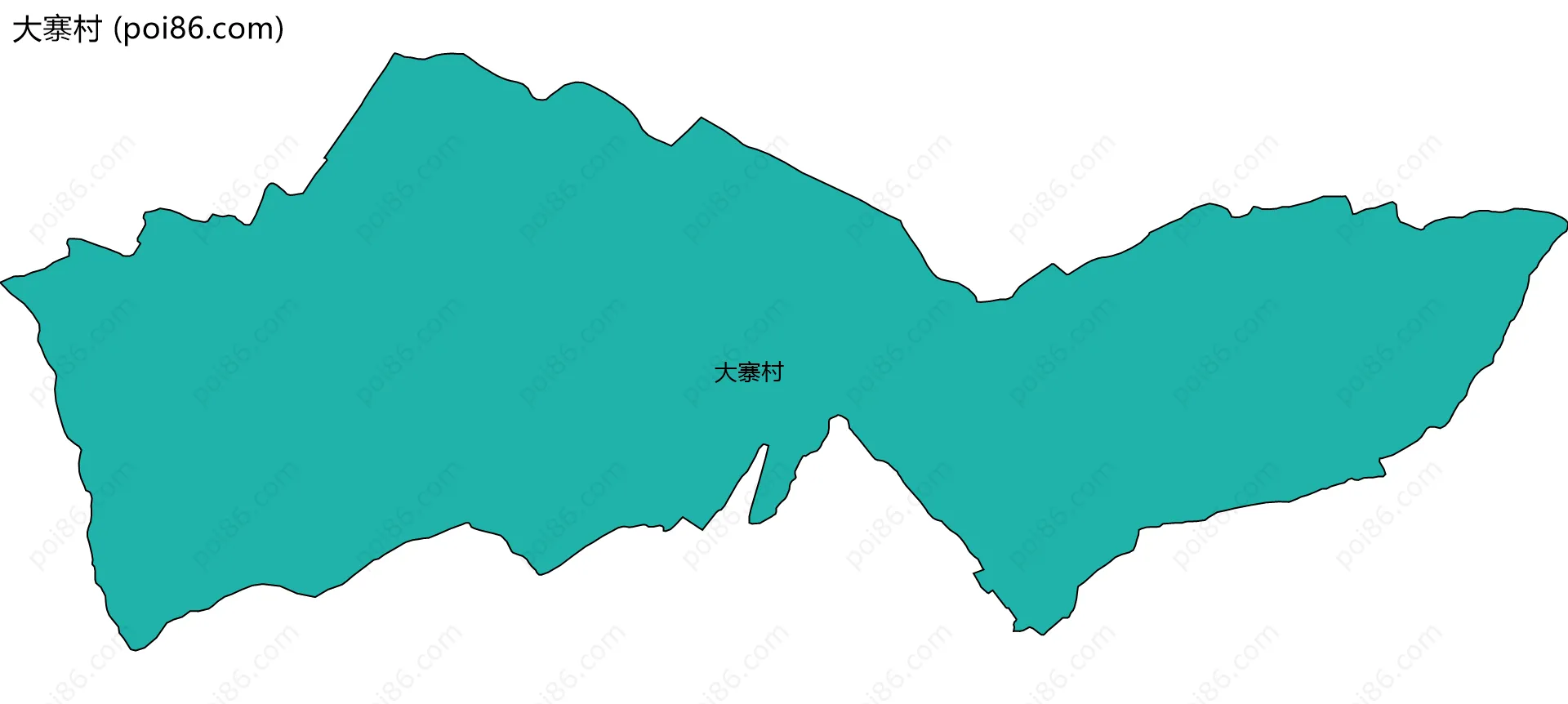 大寨村边界地图