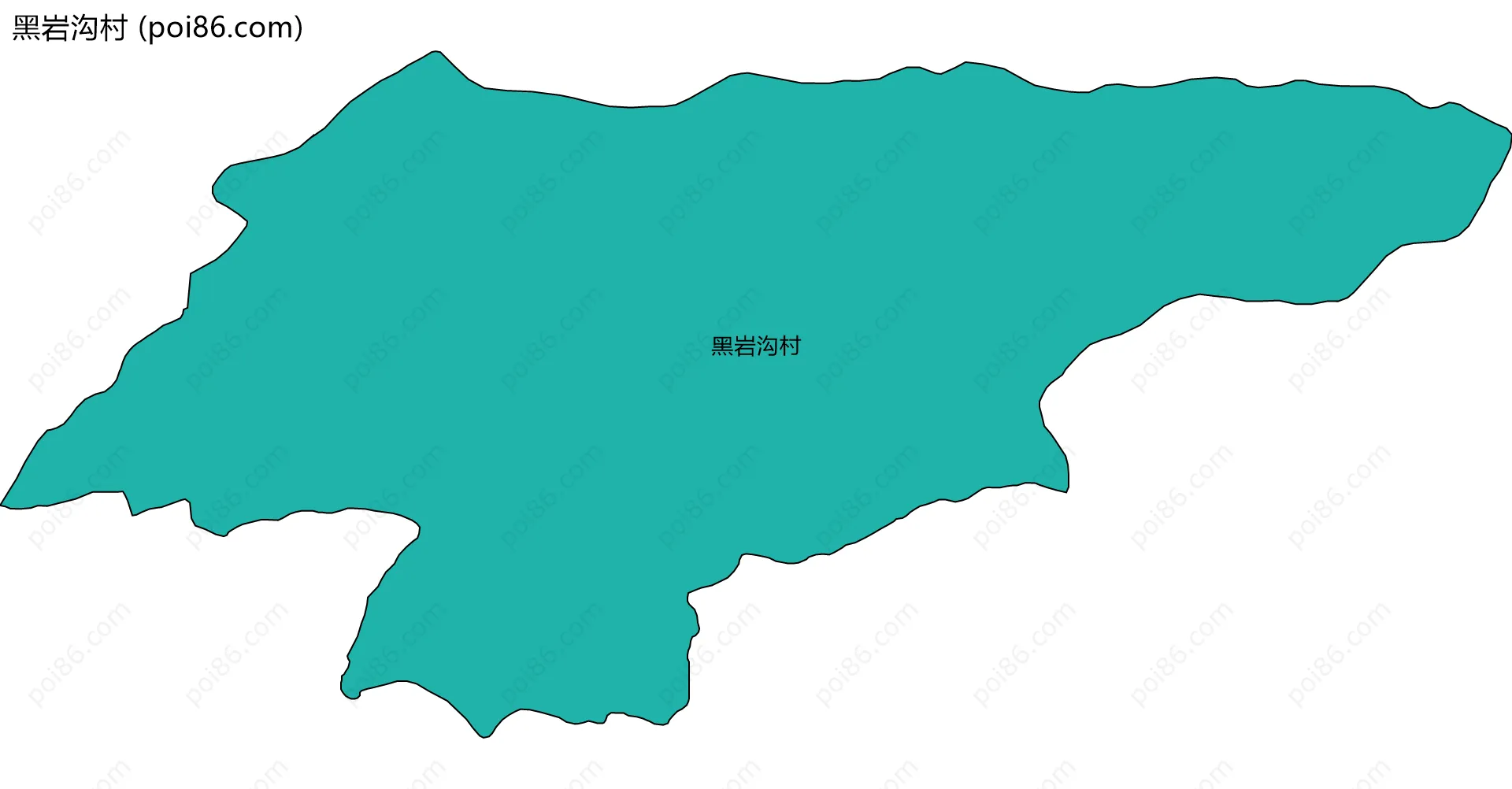 黑岩沟村边界地图