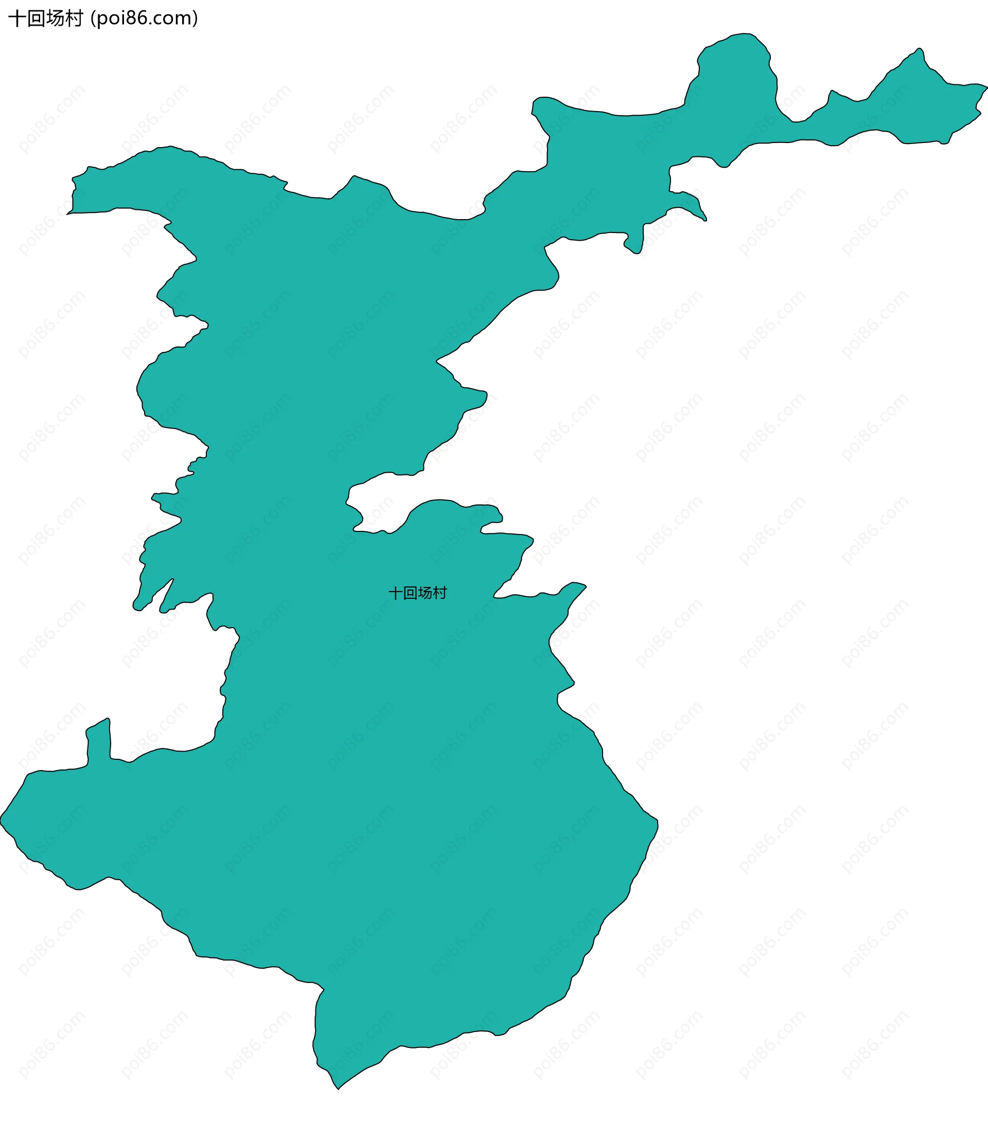 十回场村边界地图