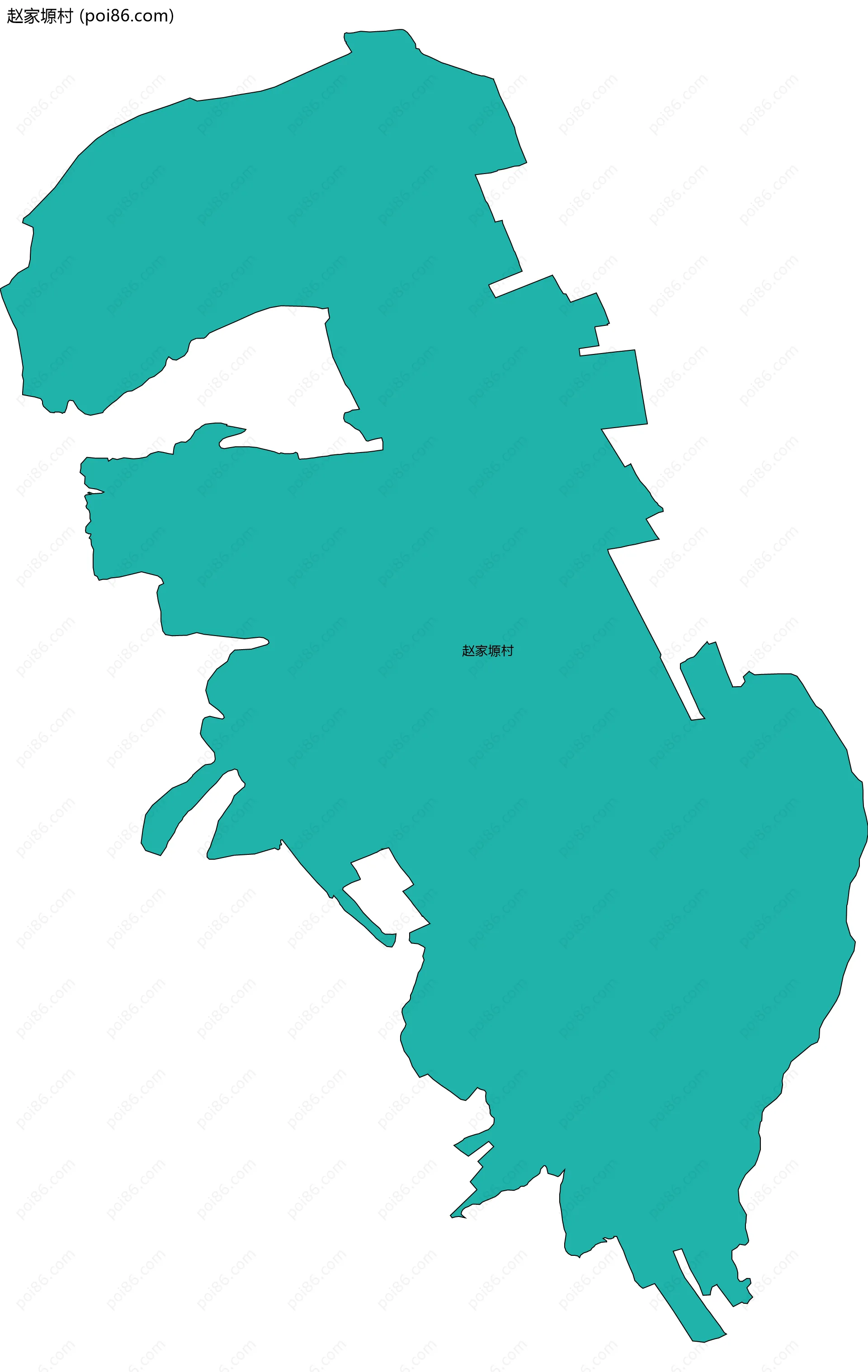 赵家塬村边界地图