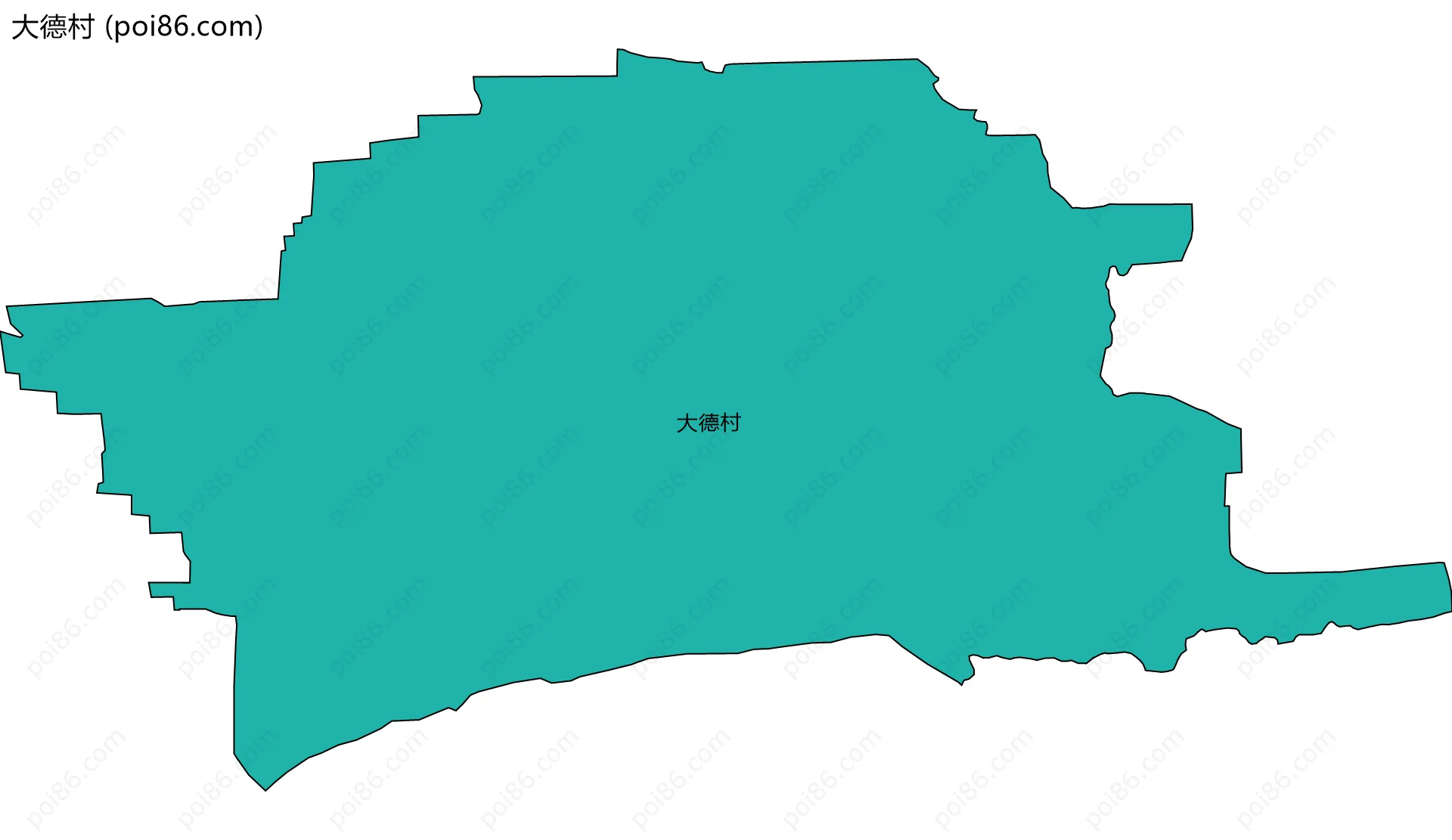 大德村边界地图