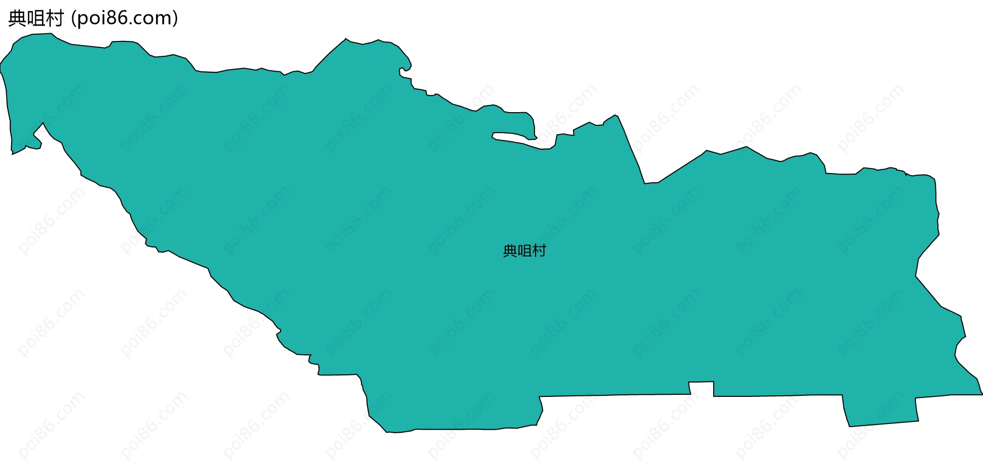 典咀村边界地图