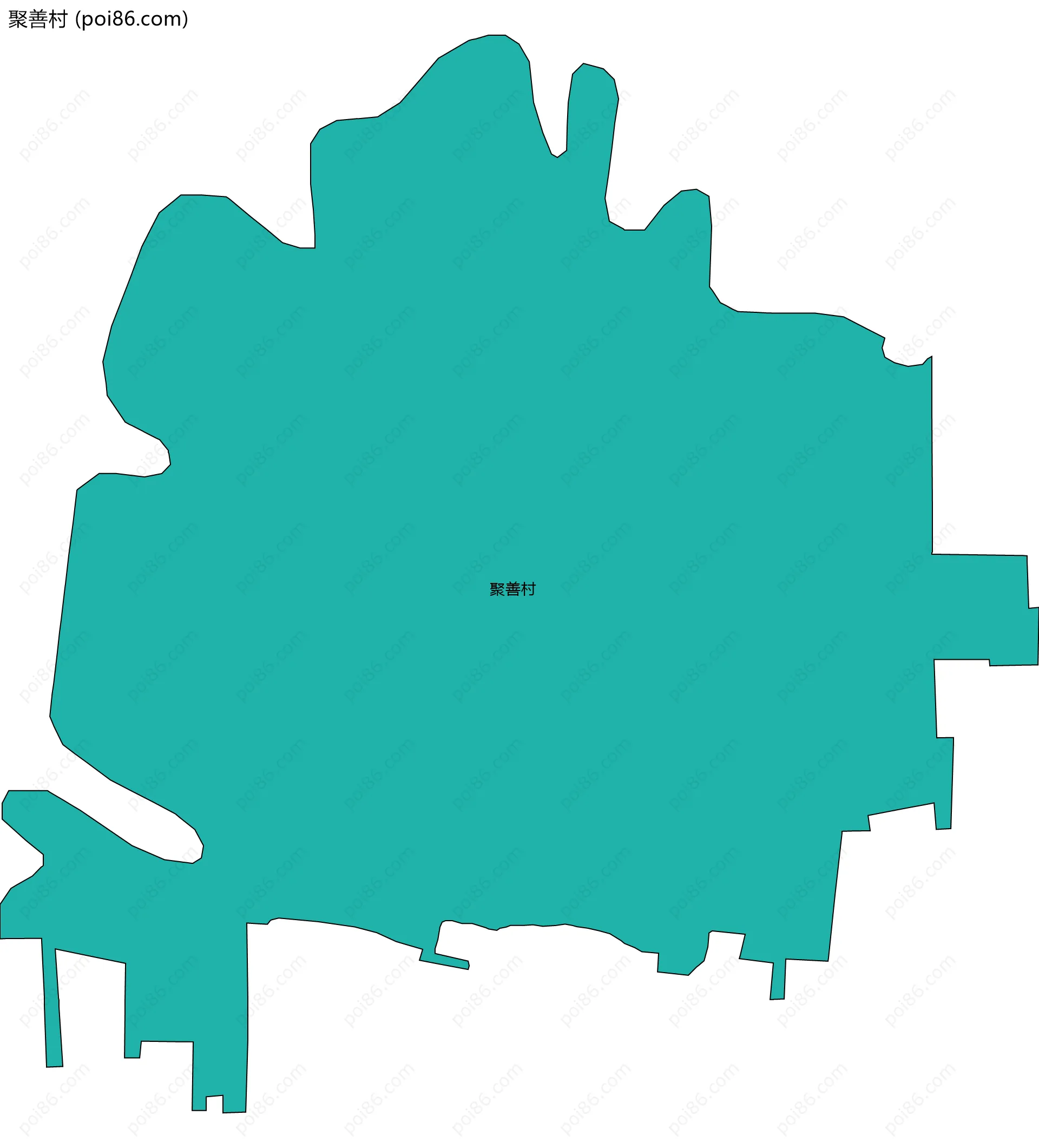 聚善村边界地图