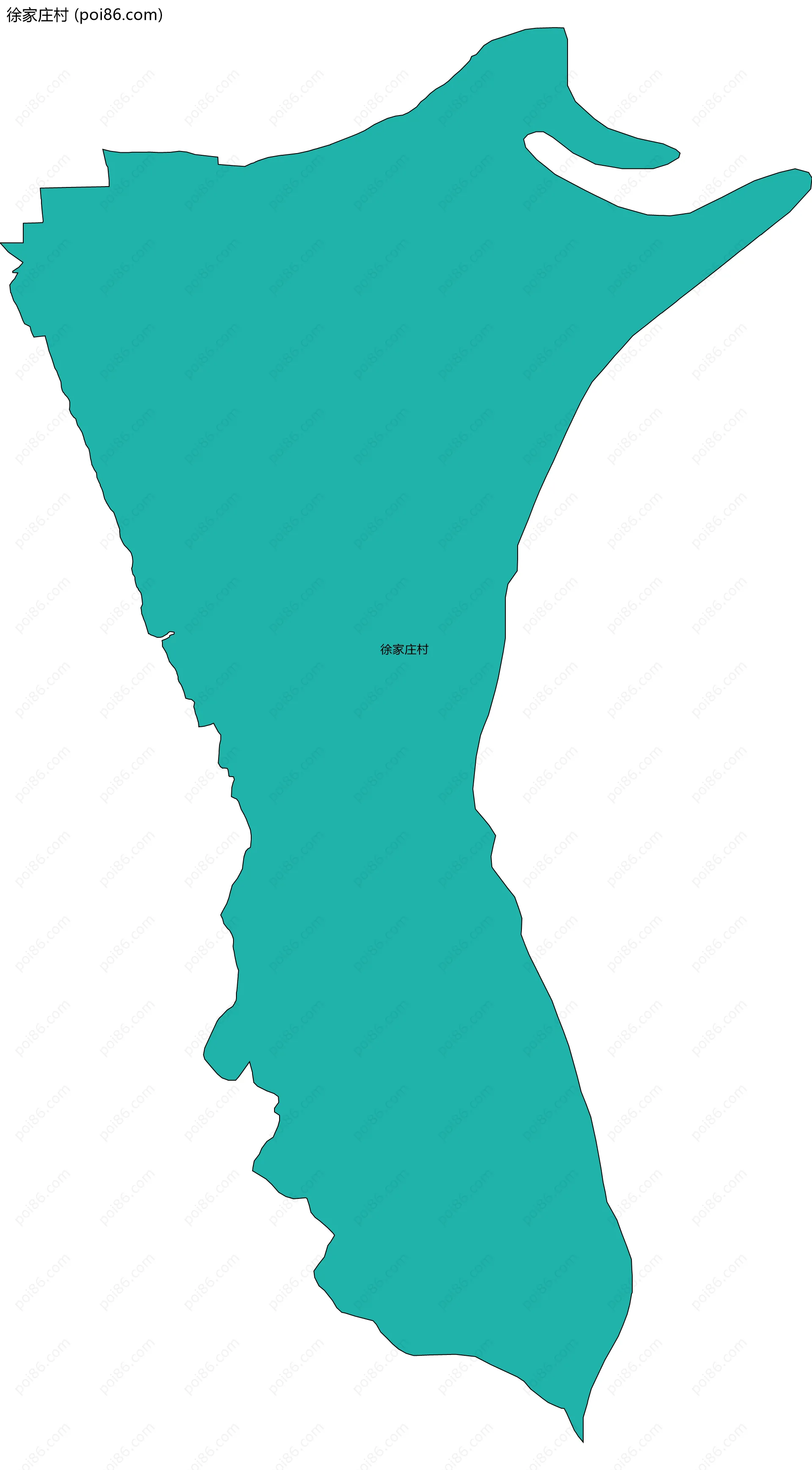 徐家庄村边界地图