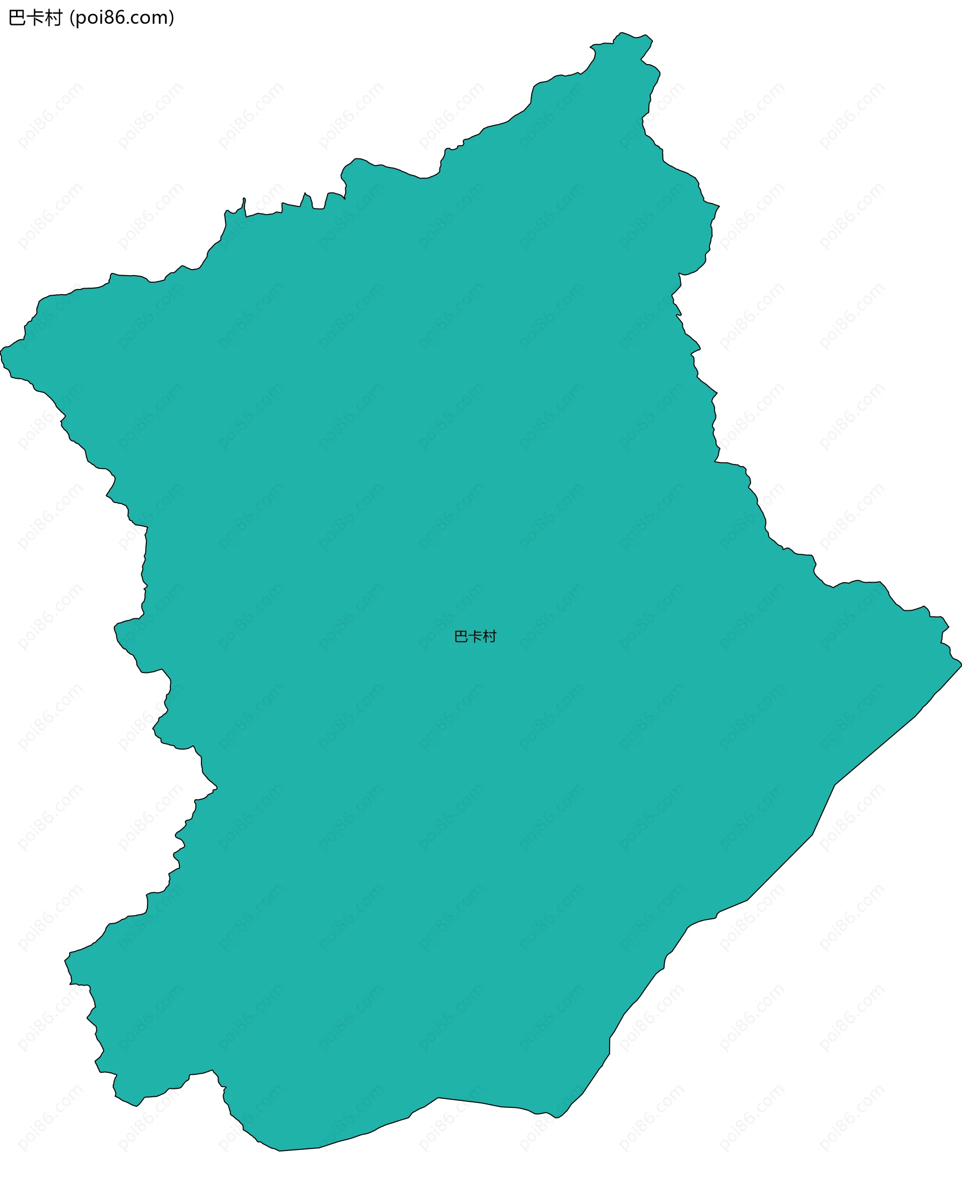 巴卡村边界地图