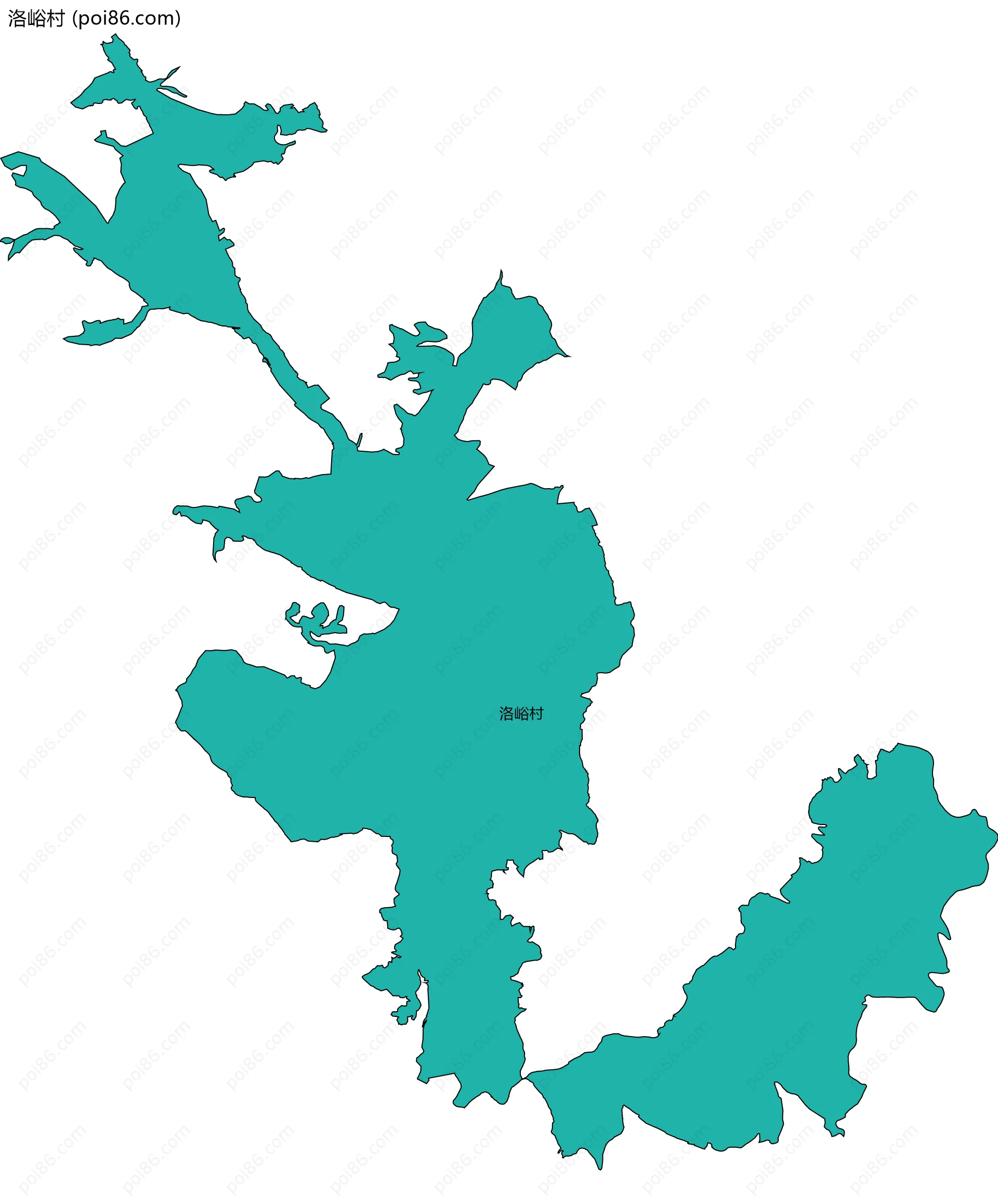 洛峪村边界地图