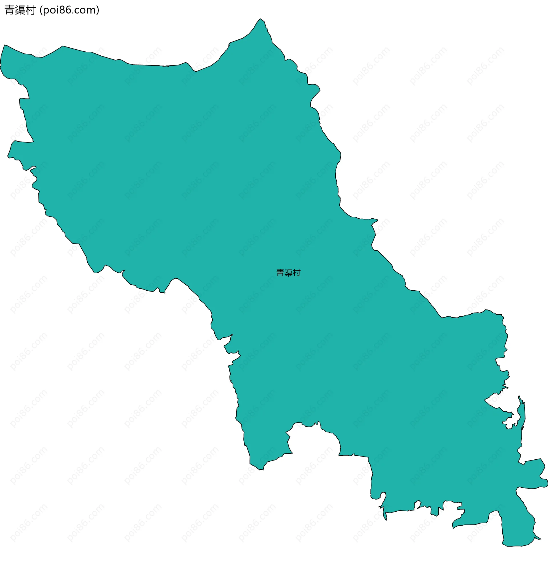 青渠村边界地图