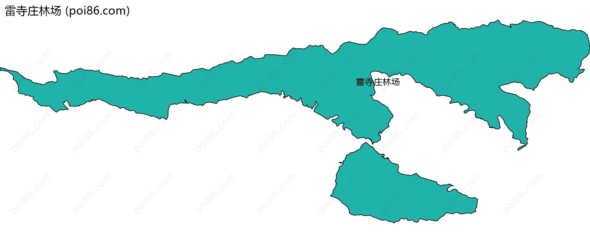 雷寺庄林场边界地图