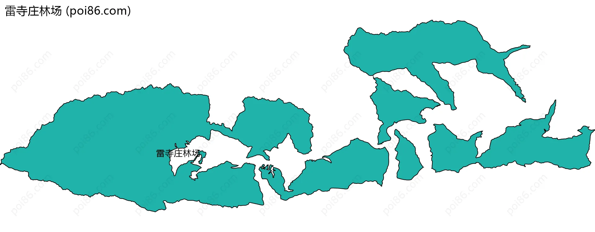 雷寺庄林场边界地图